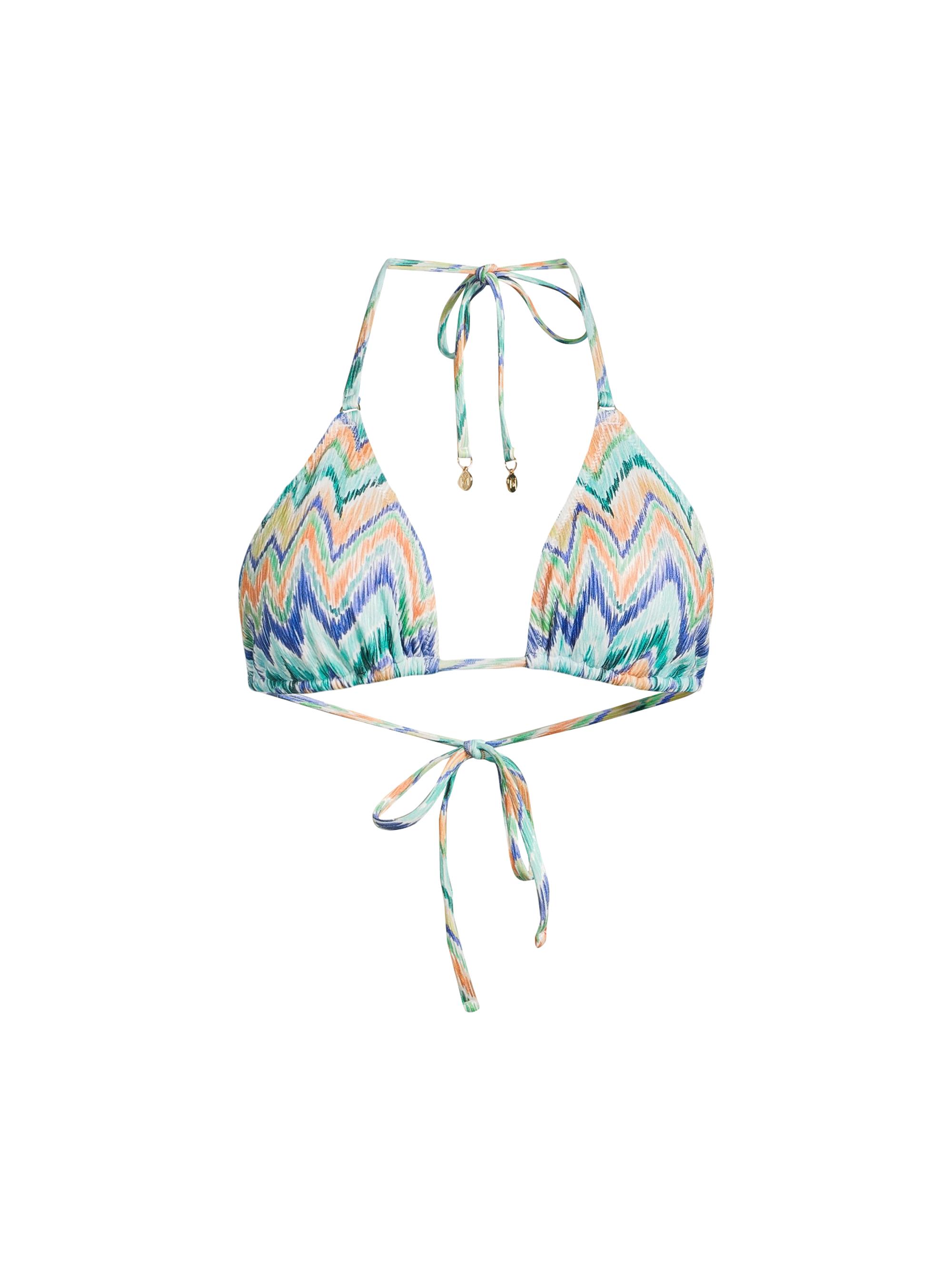 Milly Women's Chevron Triangle Bikini Top - Tropical Multi