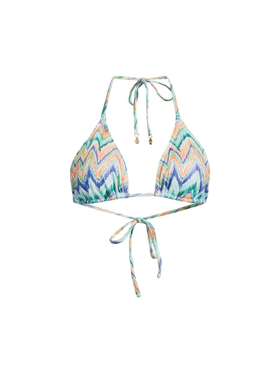 Milly Women's Chevron Triangle Bikini Top