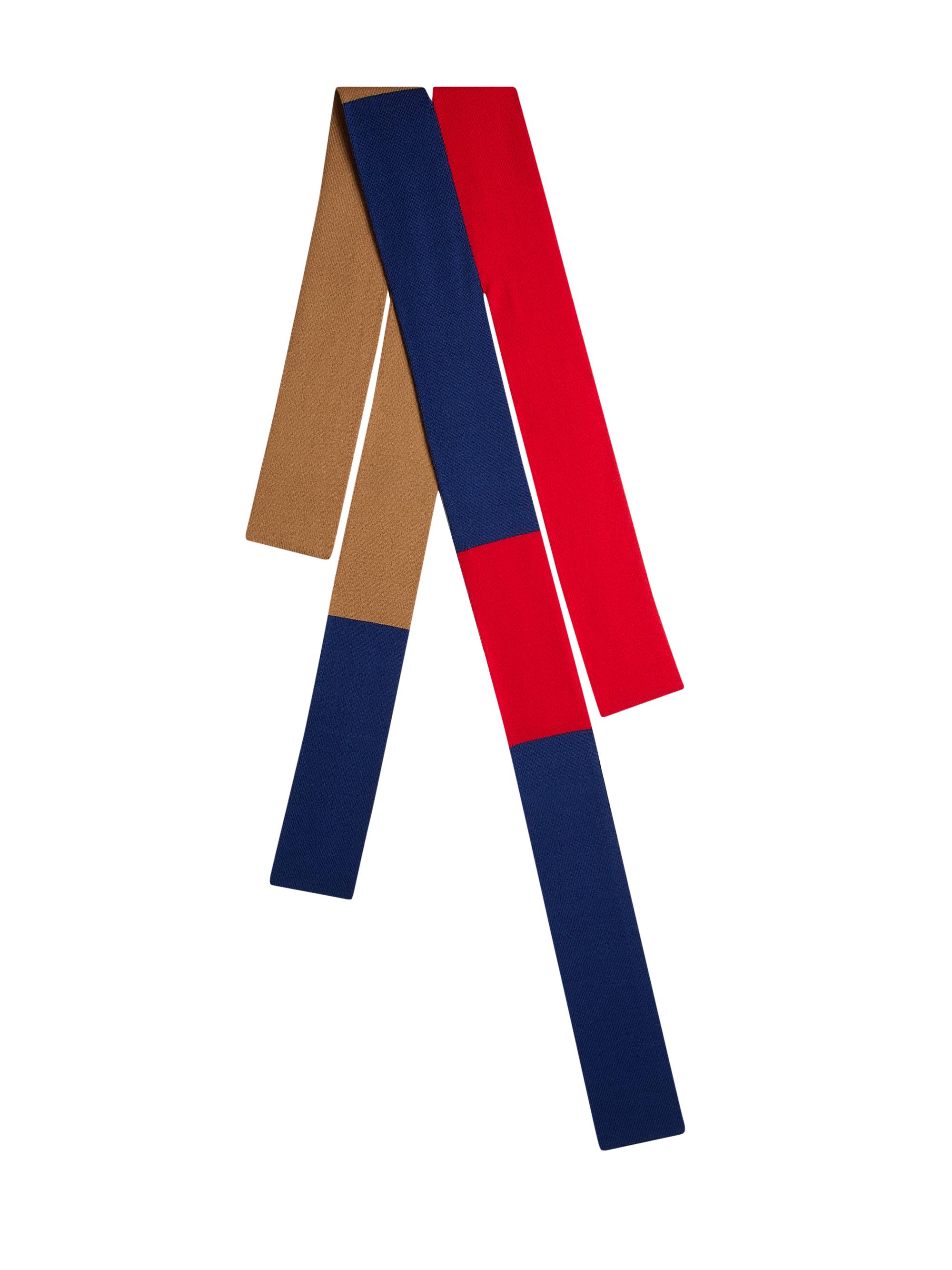 JW Anderson Men's Four-Ended Wool Scarf - Navy