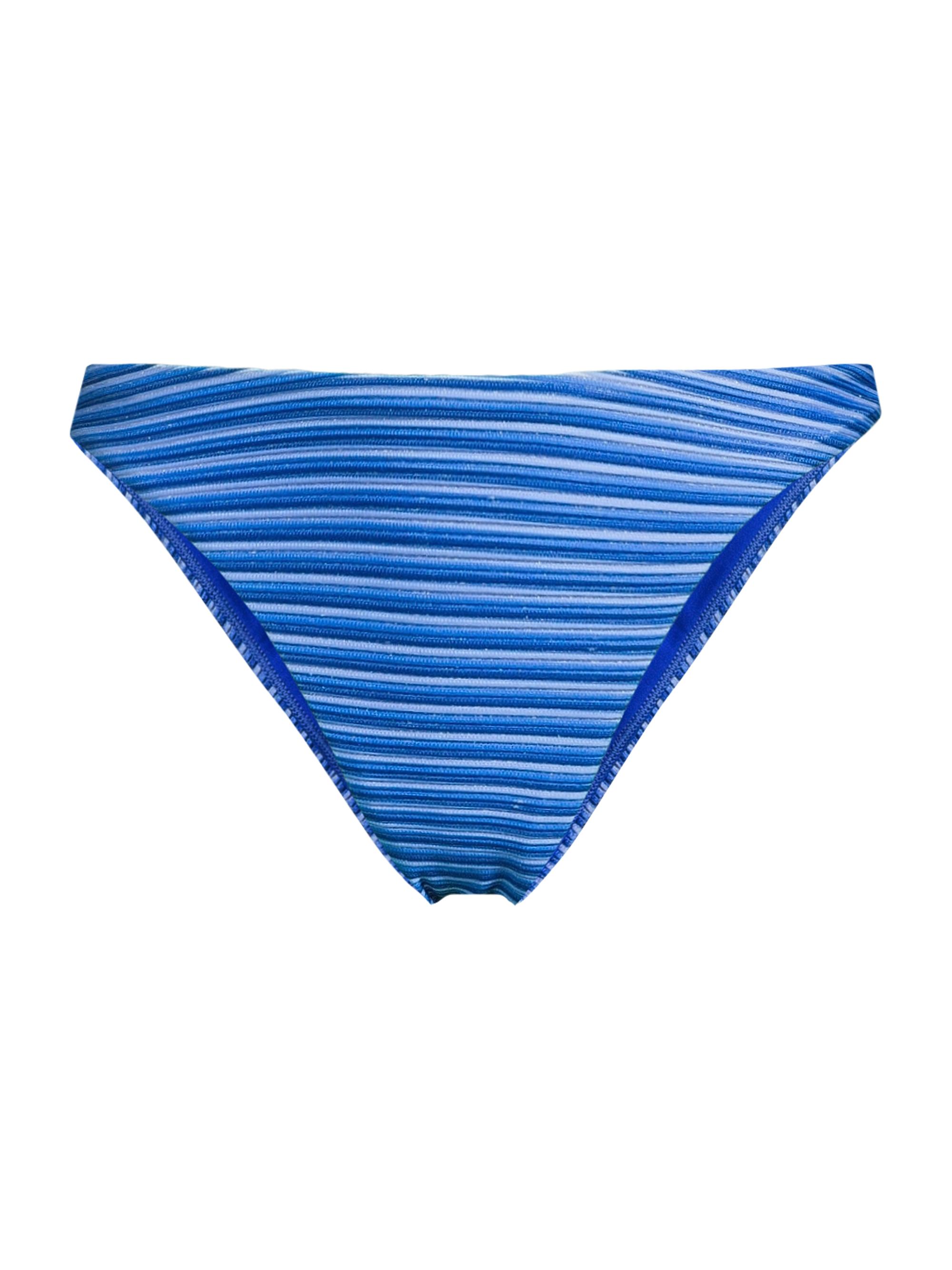 Milly Women's Margot Striped Bikini Bottom - Blue Multi