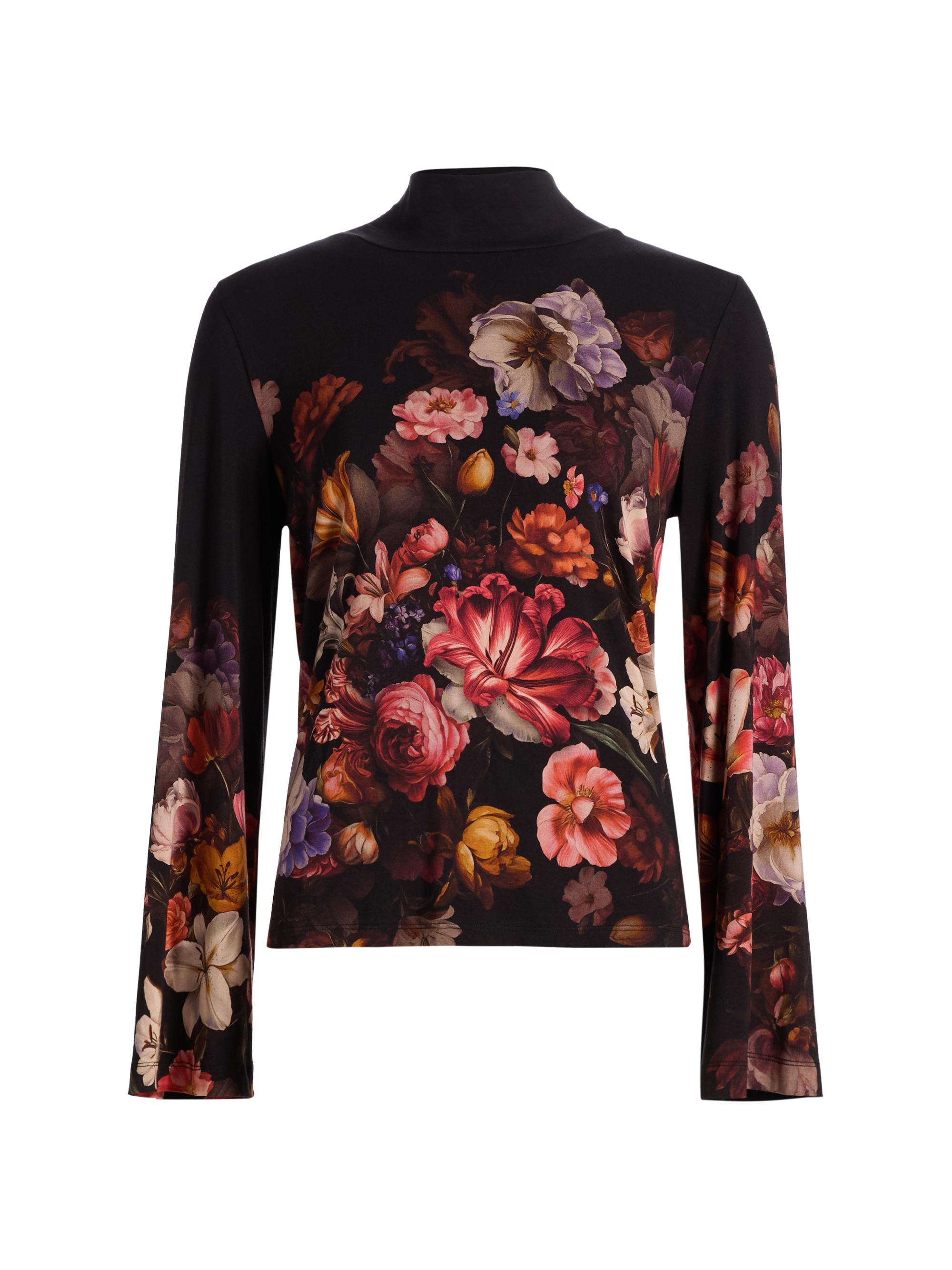 Johnny Was The Janie Favorite Flare Sleeve Crew Neck - Beckett Blooms - LG