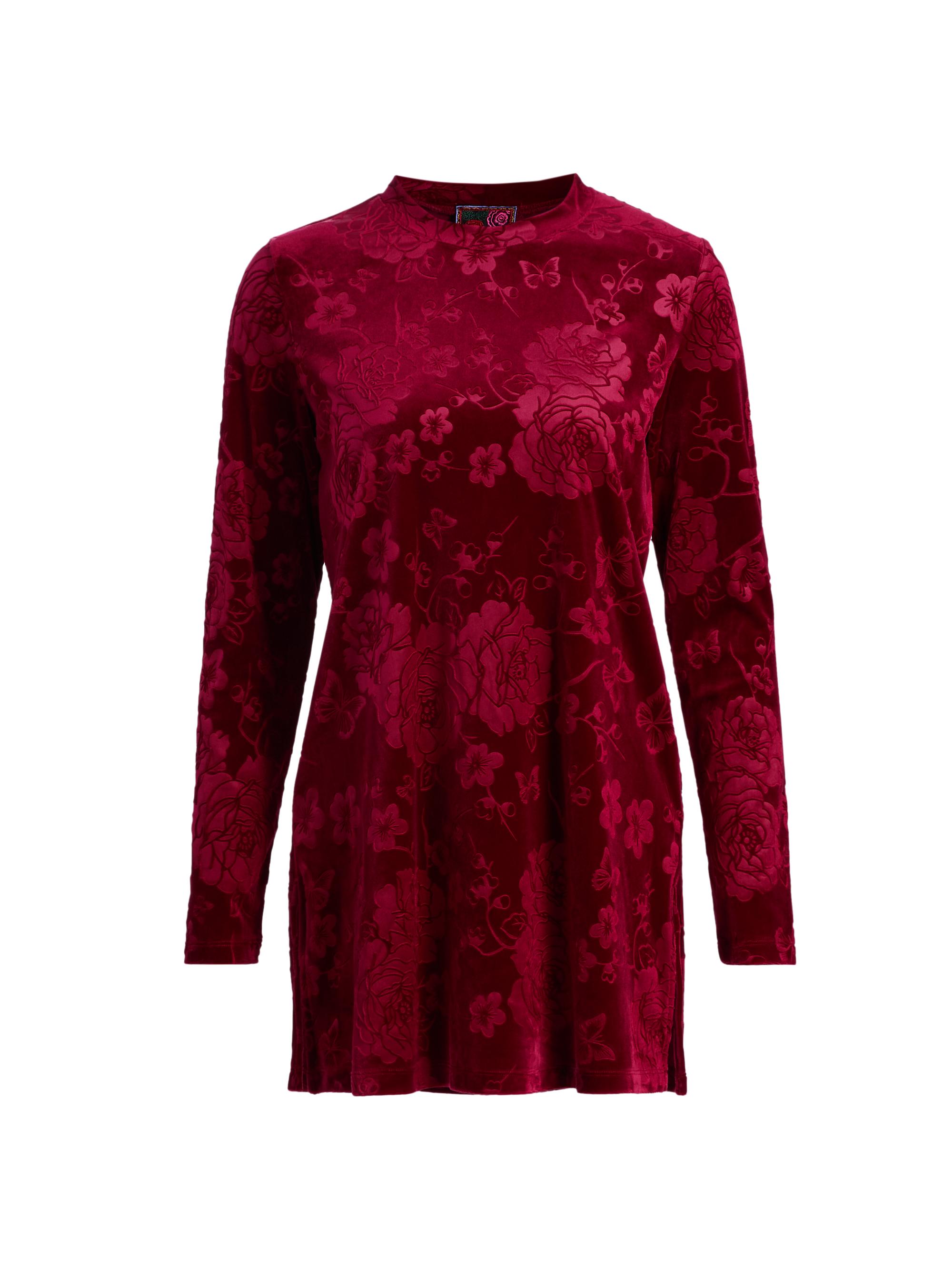 Johnny Was Embossed Stretch Velvet Tunic | Saks Fifth Avenue
