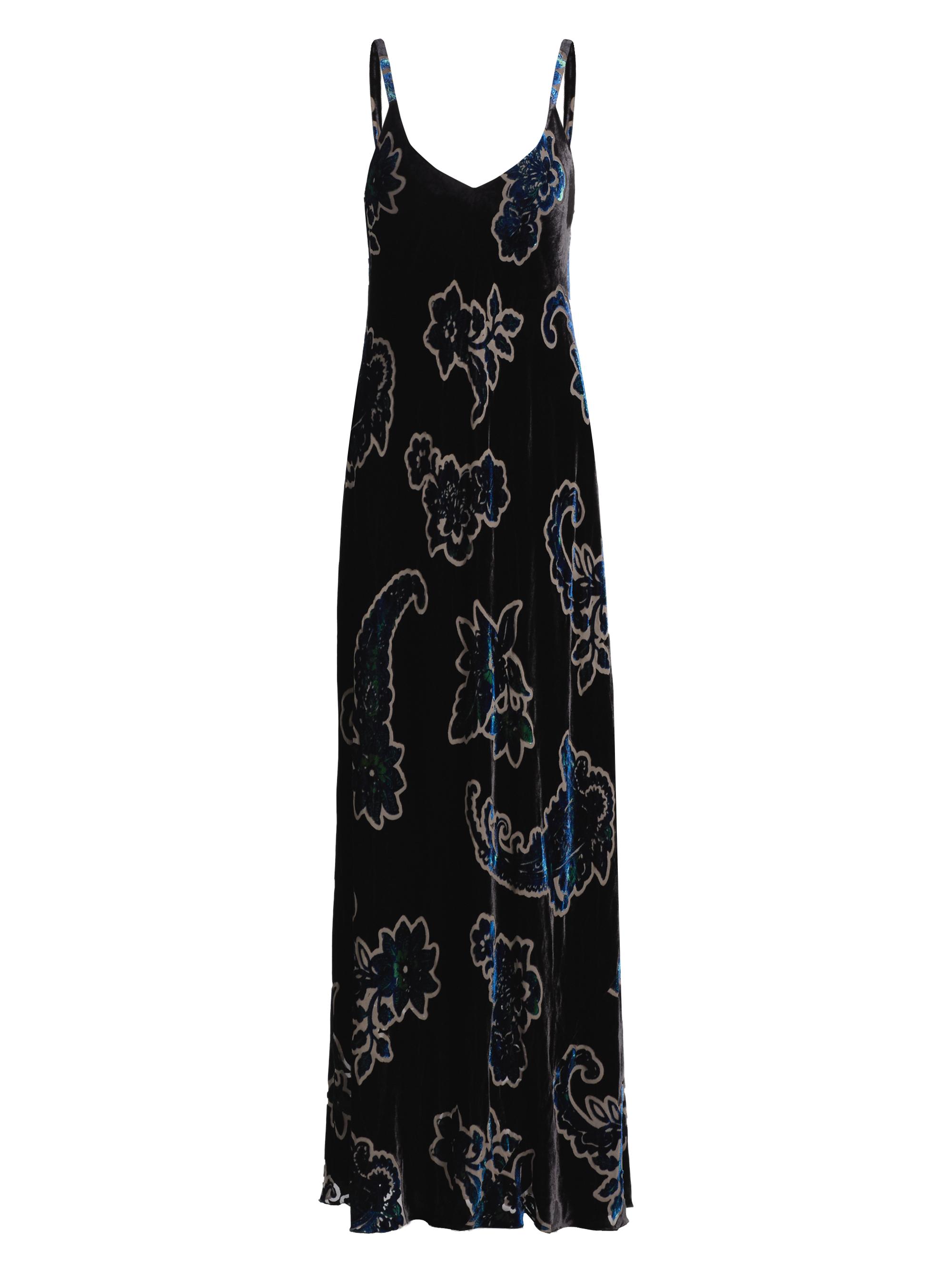Johnny Was Women's Kanako Burnout Velvet Maxi Dress - Monade