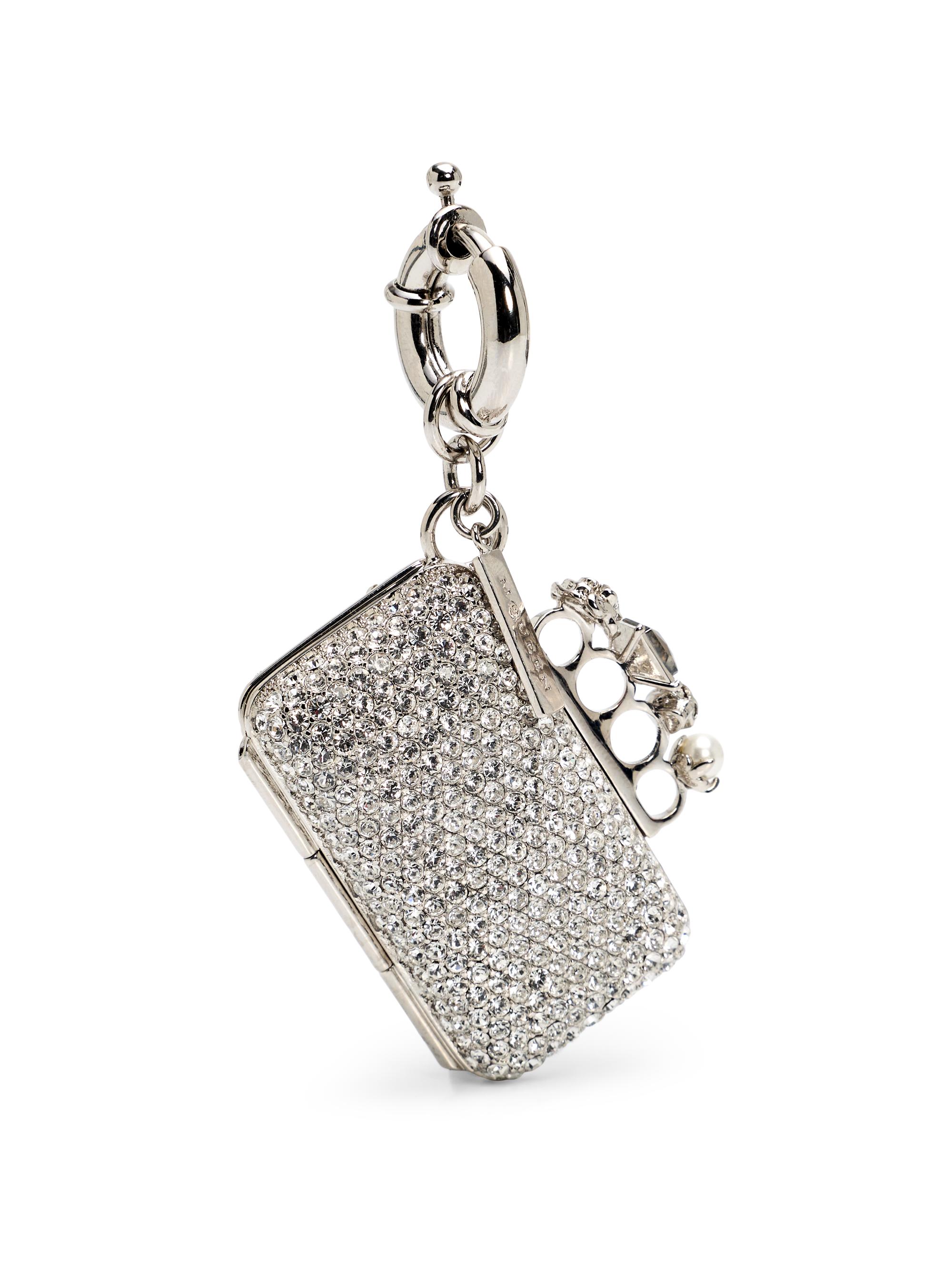 McQueen Women's Silvertone & Glass Knuckle Charm - Shiny Silver