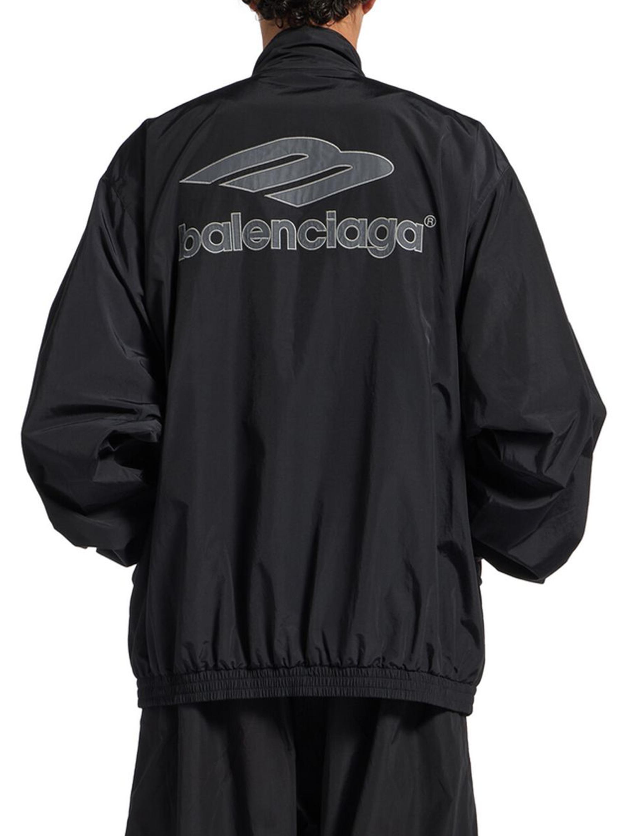 服/ファッション Balenciaga Football 3M Reflective Track Jacket Black M 3b football tracksuit jacket