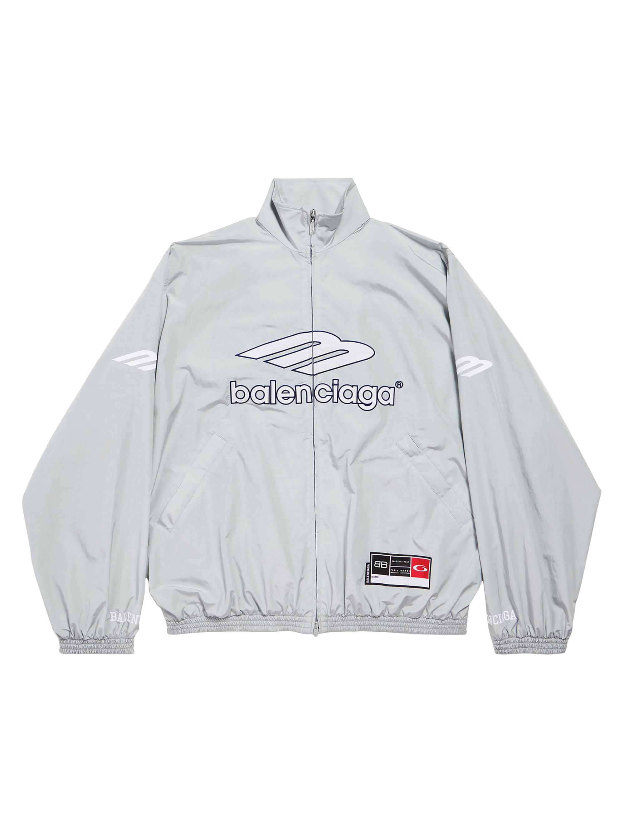 Balenciaga Men's 3B Football Tracksuit Jacket - New Grey