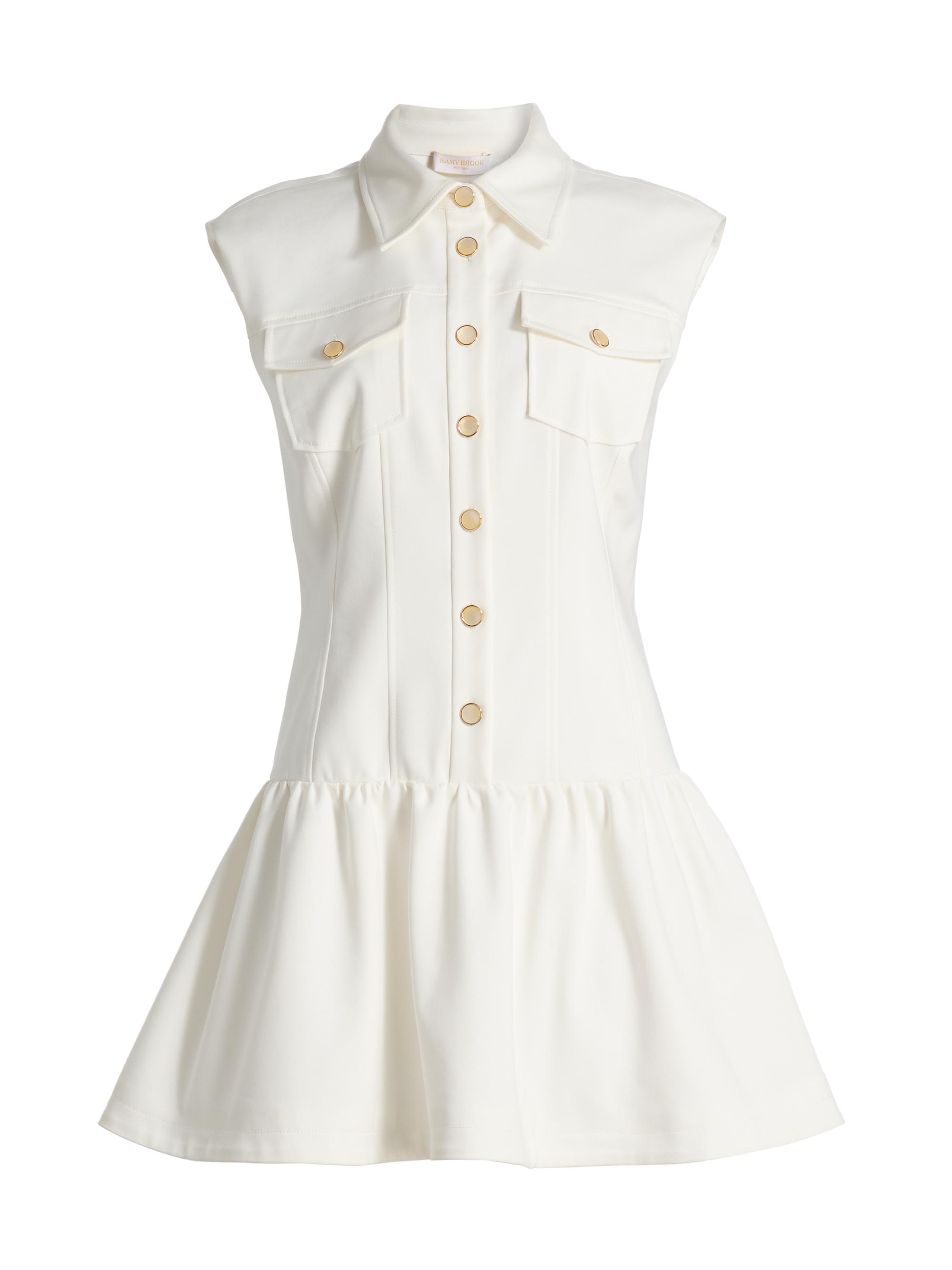 My Beachy Side Marin Stretch-Cotton Cut-Out Minidress | Saks Fifth