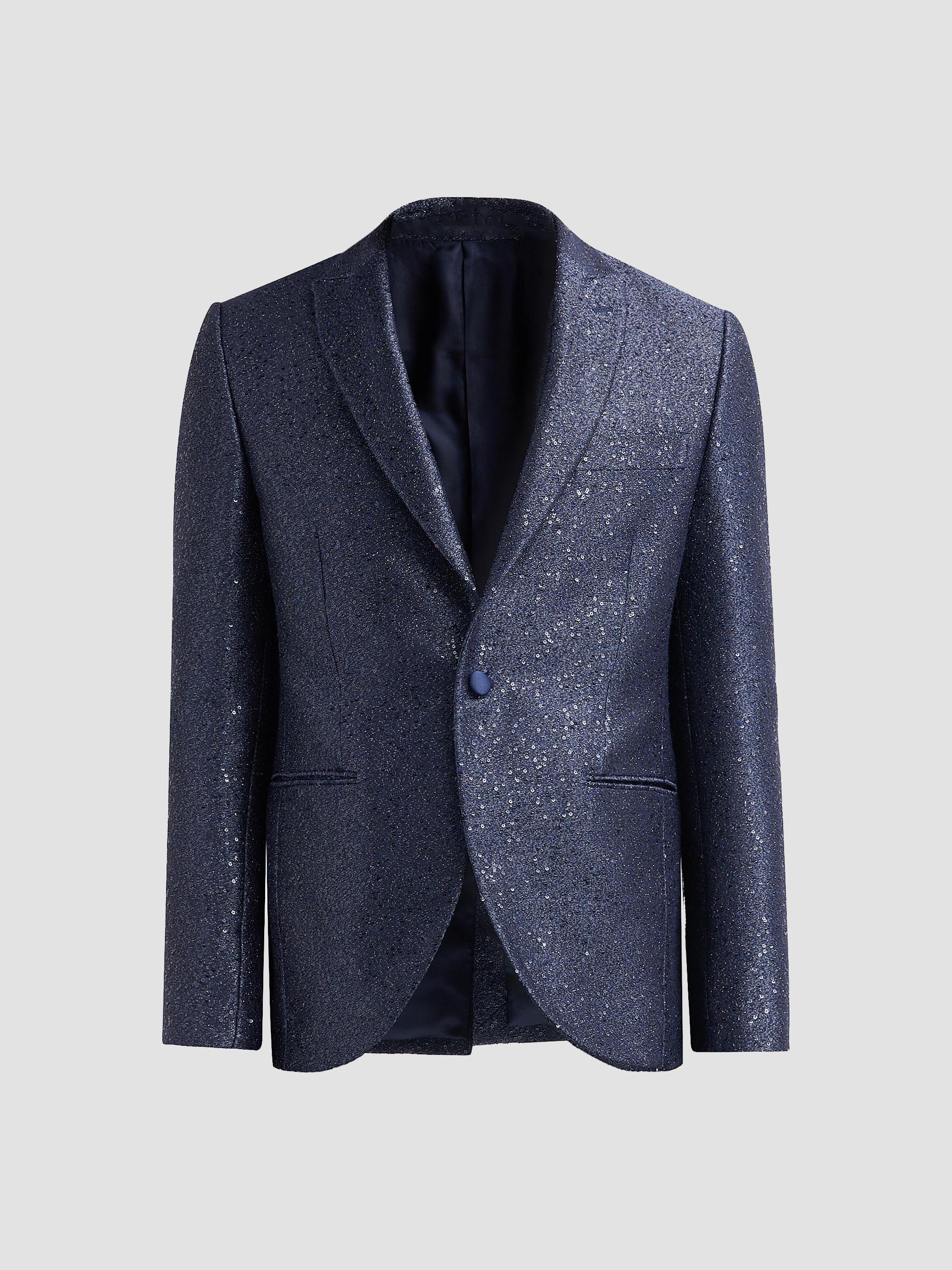 Pal Zileri Men's Sparkle Donegal-Effect Dinner Jacket - Blue