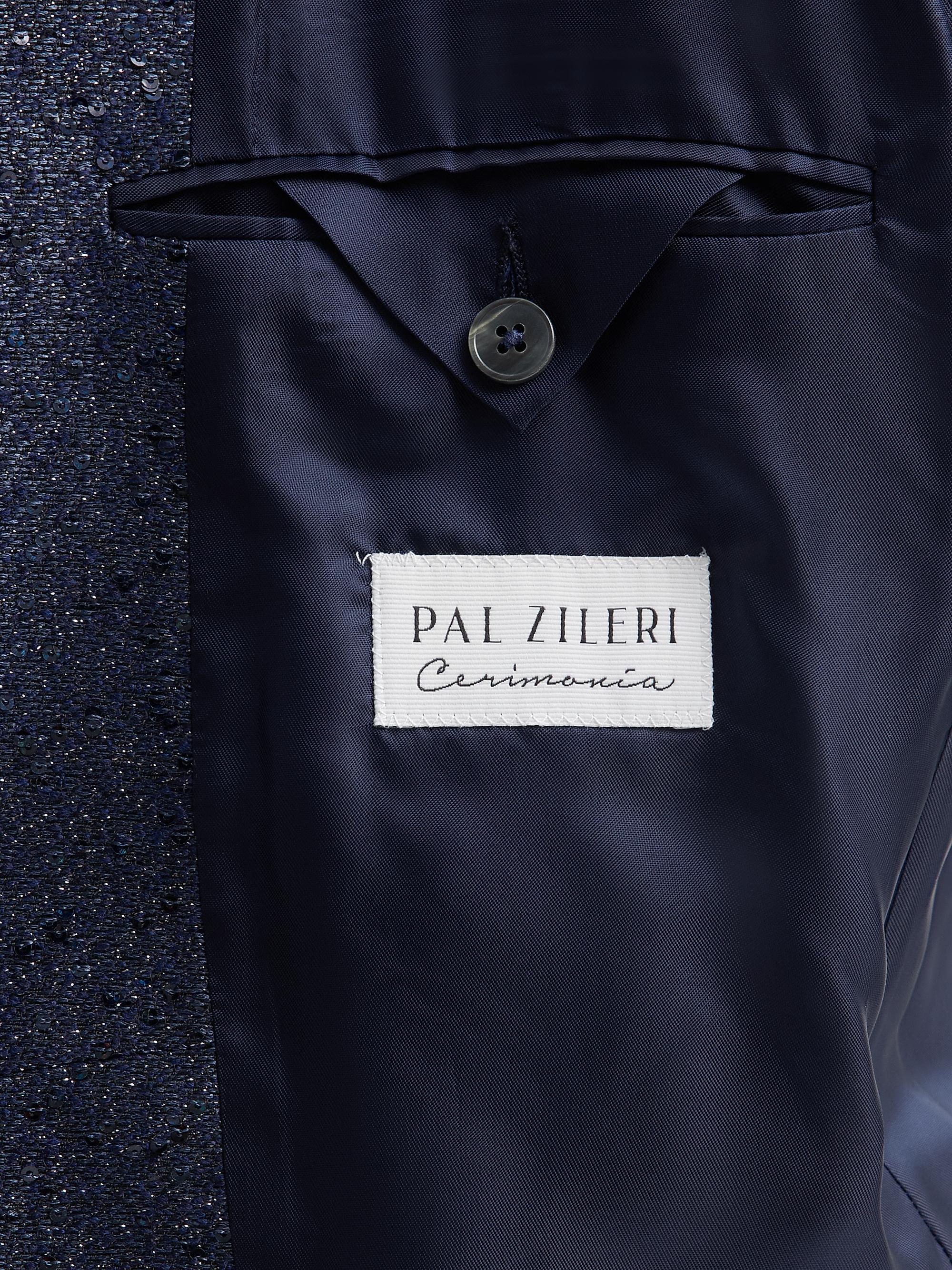 Pal Zileri Men's Sparkle Donegal-Effect Dinner Jacket - Blue | Thumbnail 6