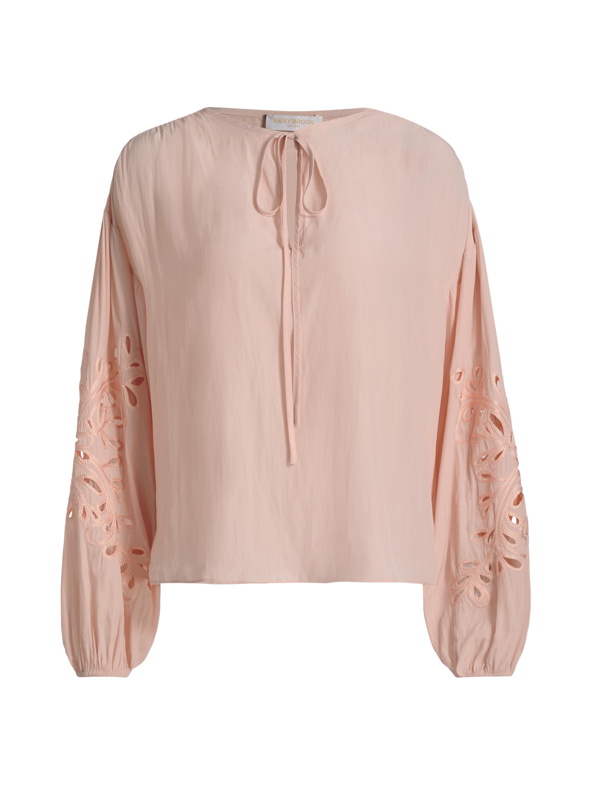 Ramy Brook Women's Zenaida Eyelet Blouse - Dark Blush