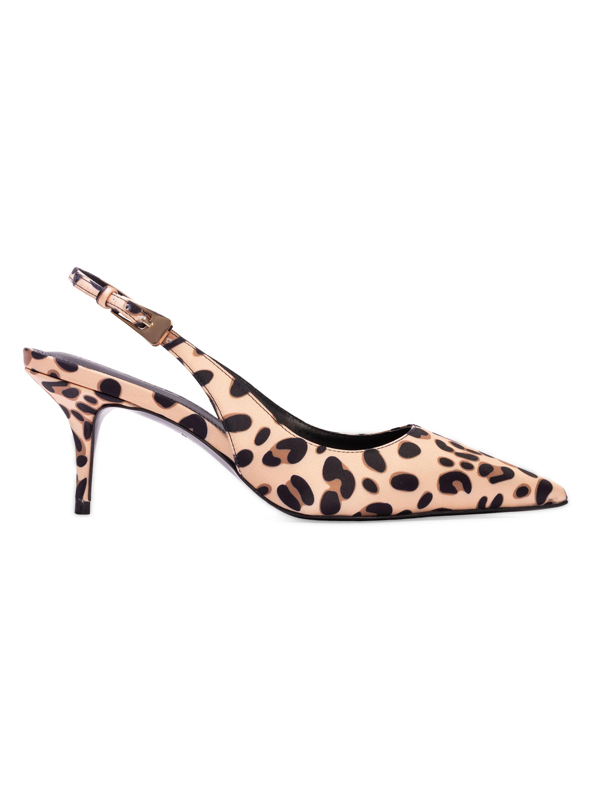 Black Suede Studio Women's Branca 65MM Cheetah Print Satin Pumps - Cheetah Satin