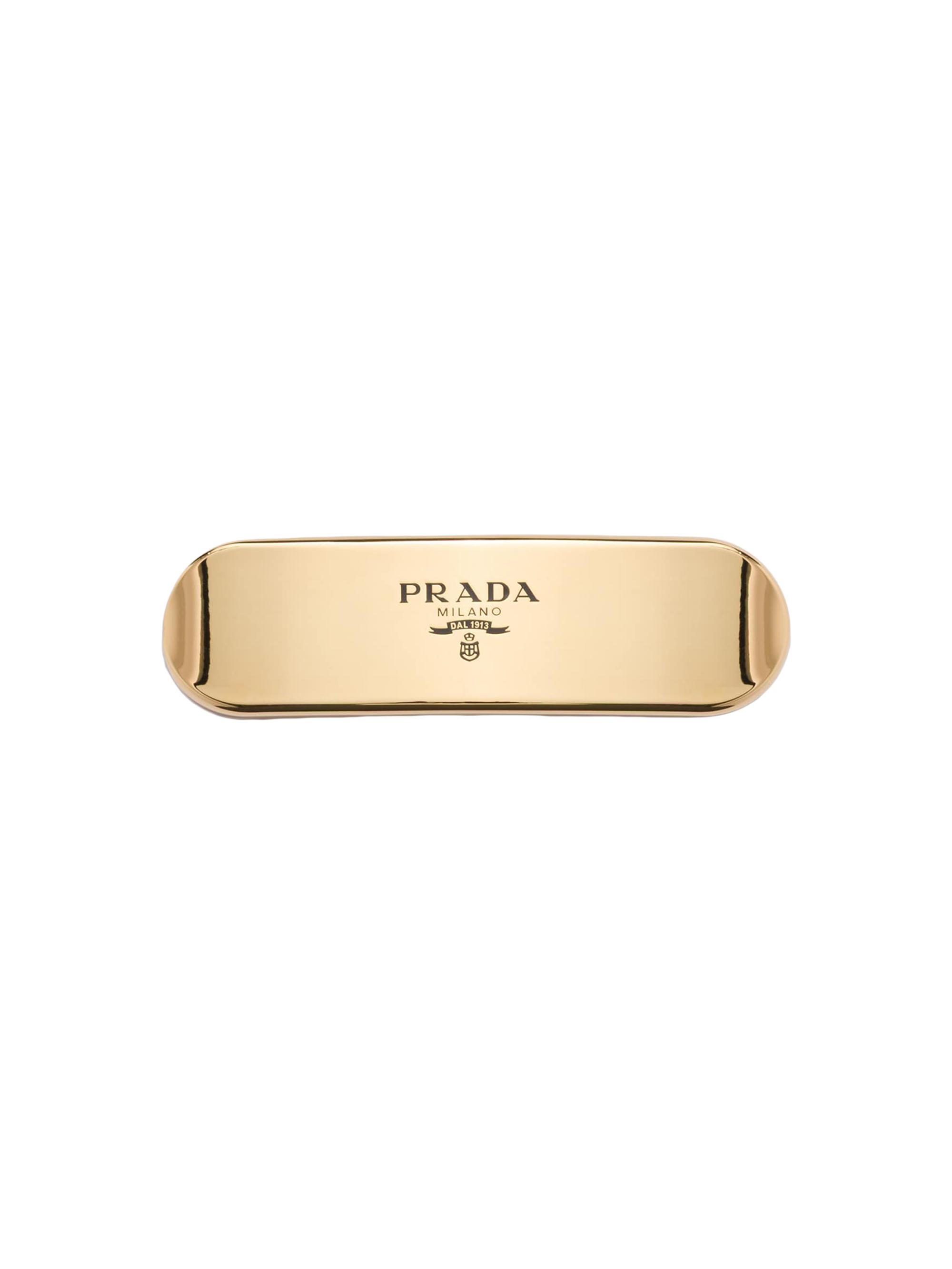 Prada Women's Metal Hair Clip - Gold