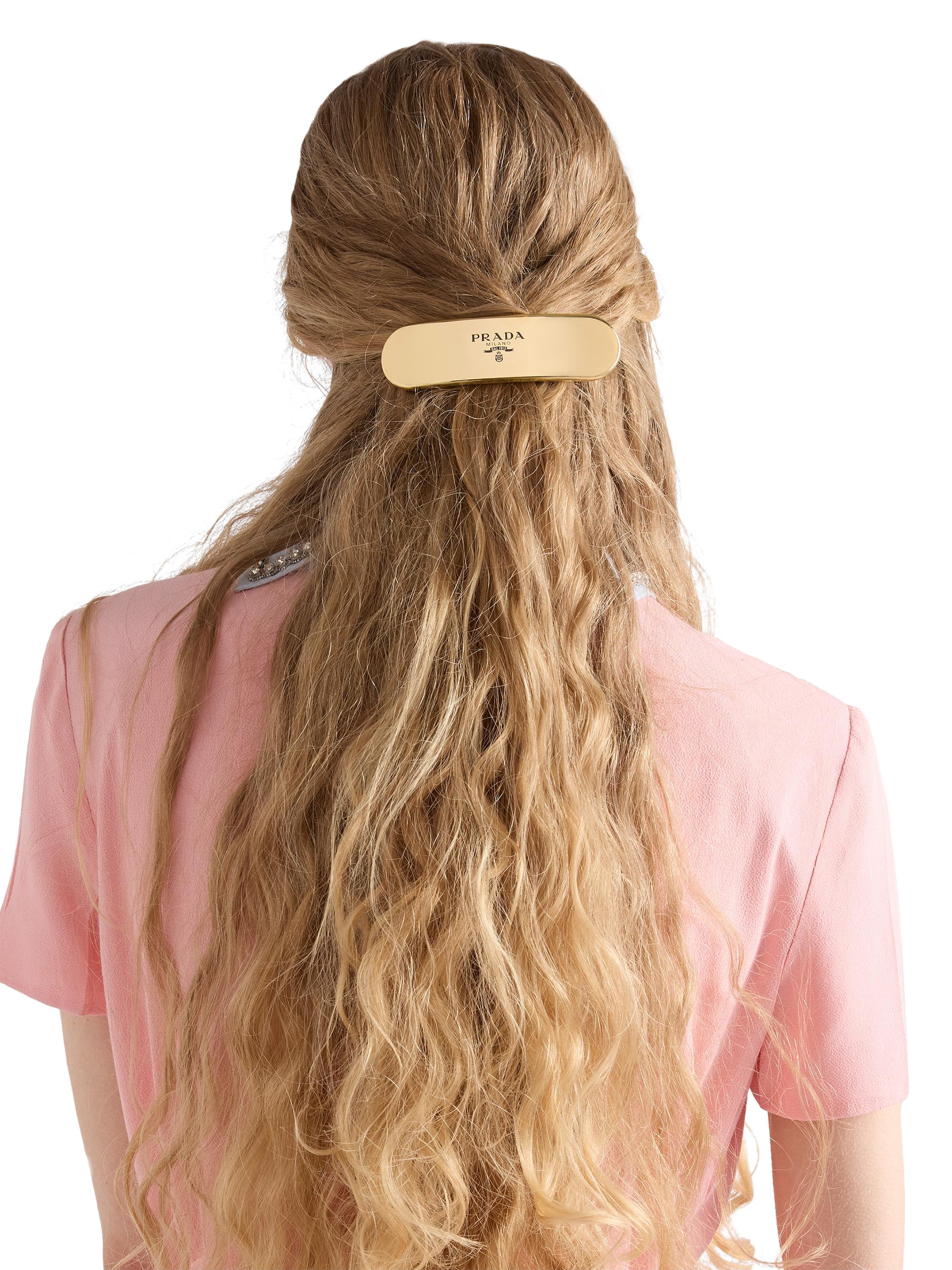 Prada Metal Hair Clip | Saks Fifth Avenue display picture 1
