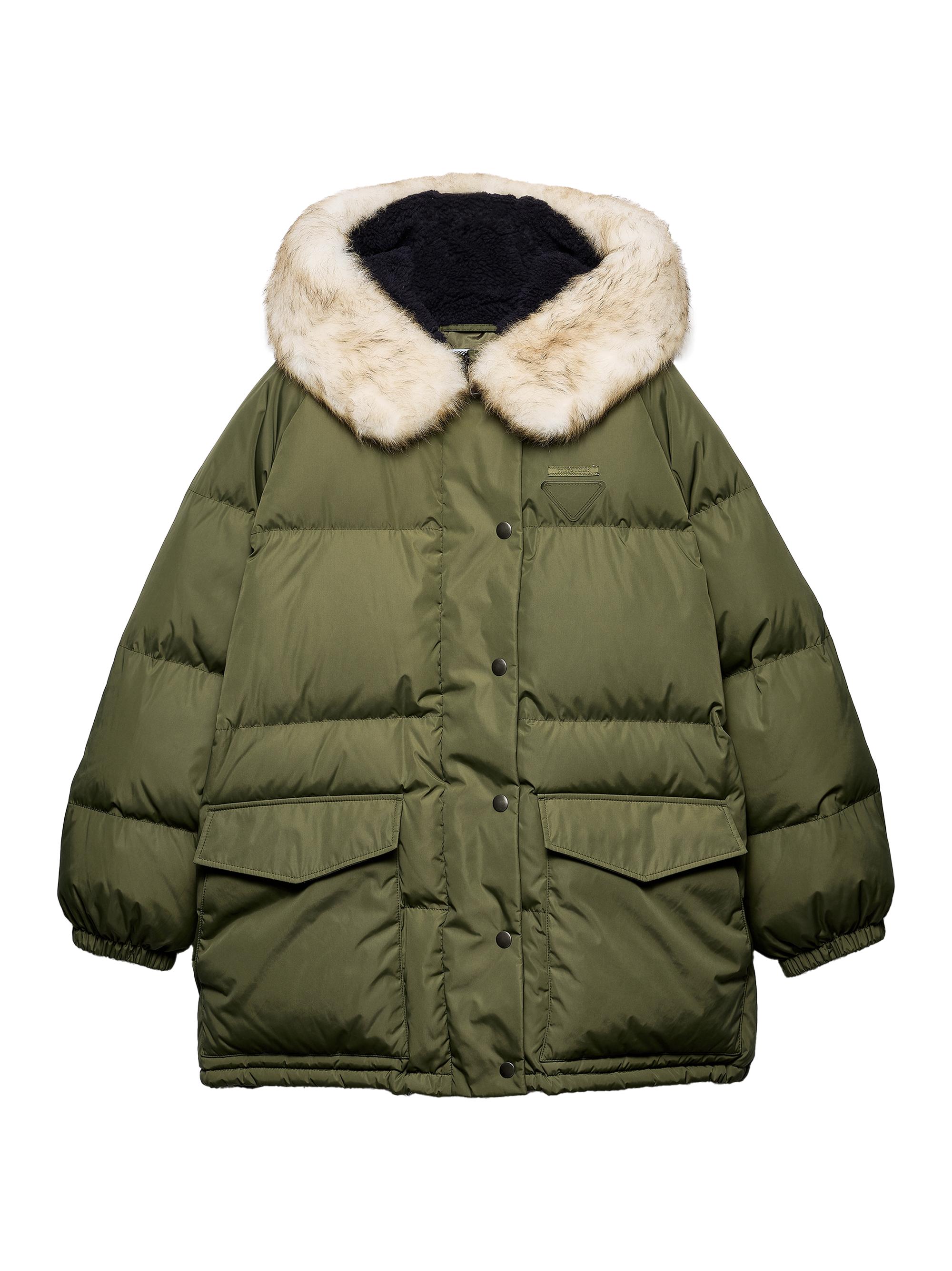 Prada Women's Nylon Down Coat - Green