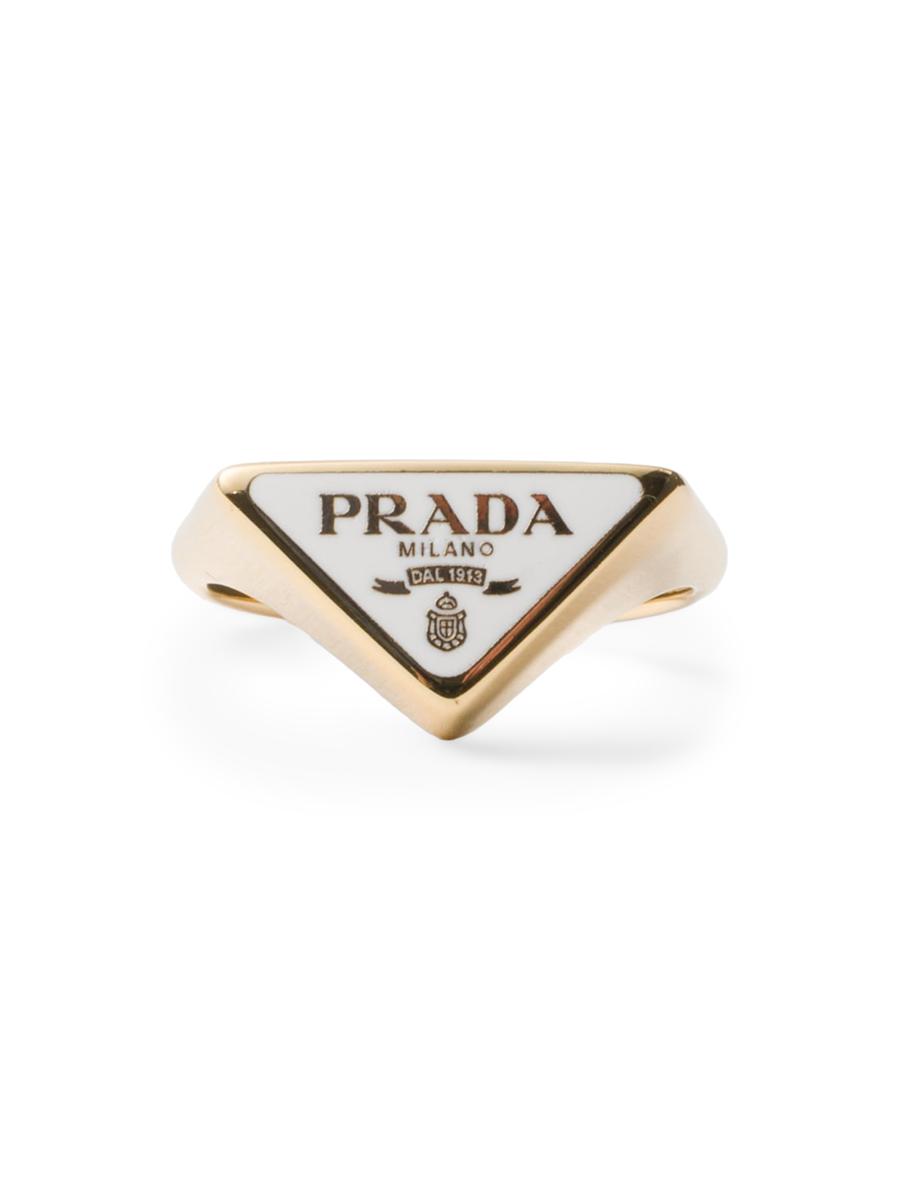 Prada Enameled Metal Ring | Saks Fifth Avenue