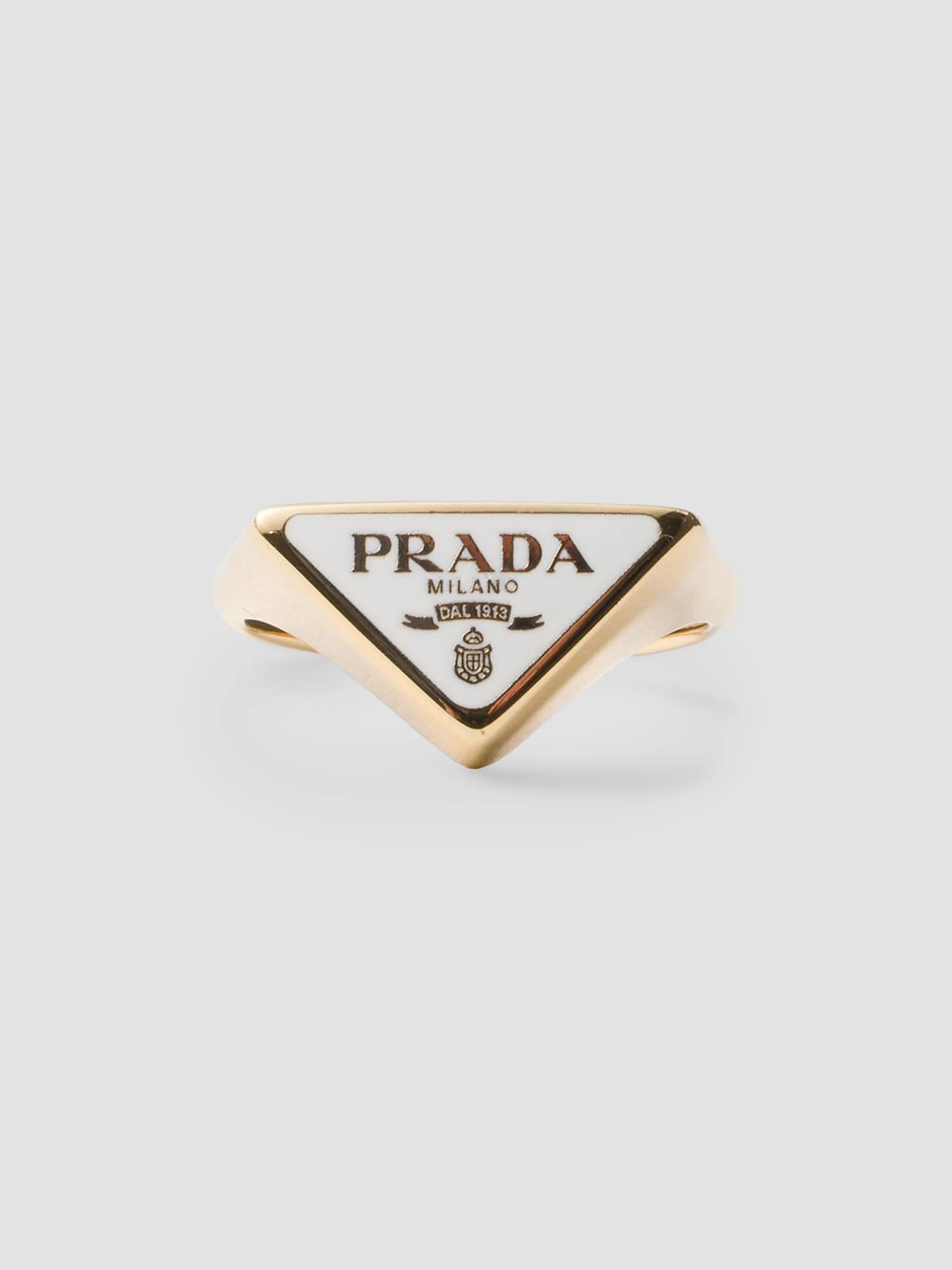 Prada Enameled Metal Ring | Saks Fifth Avenue