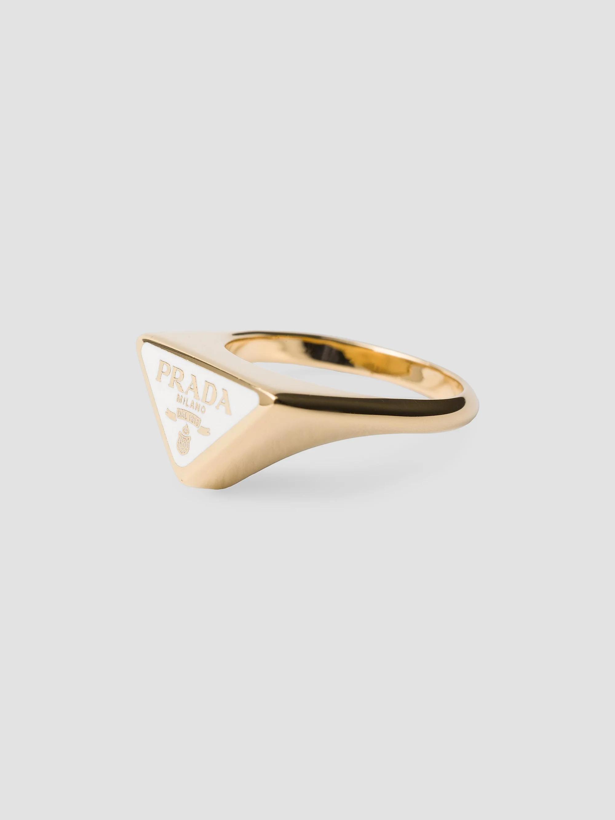 Prada Enameled Metal Ring | Saks Fifth Avenue