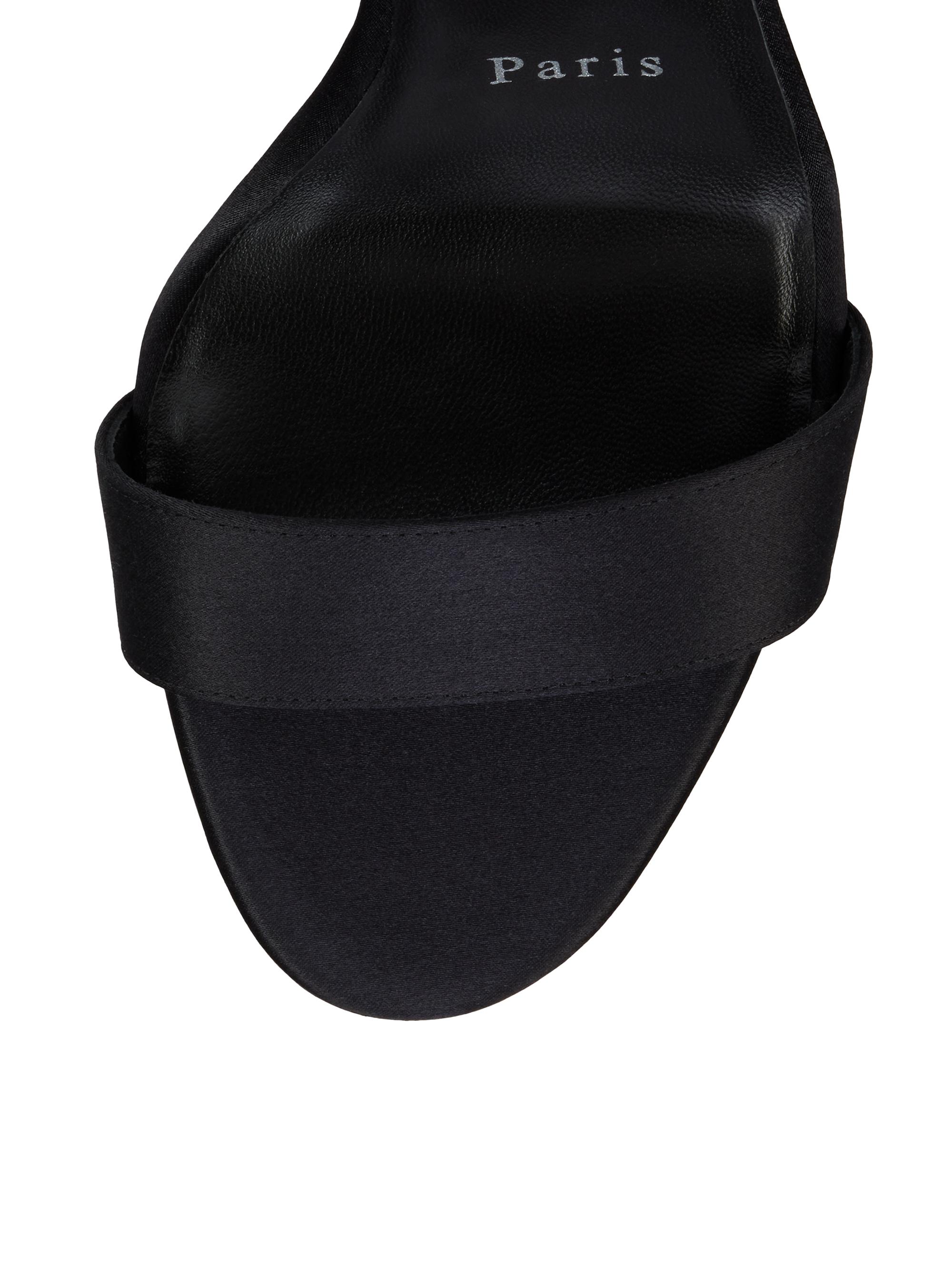 Christian Louboutin Miss Z Du Desert 100MM Satin Sandals | Saks