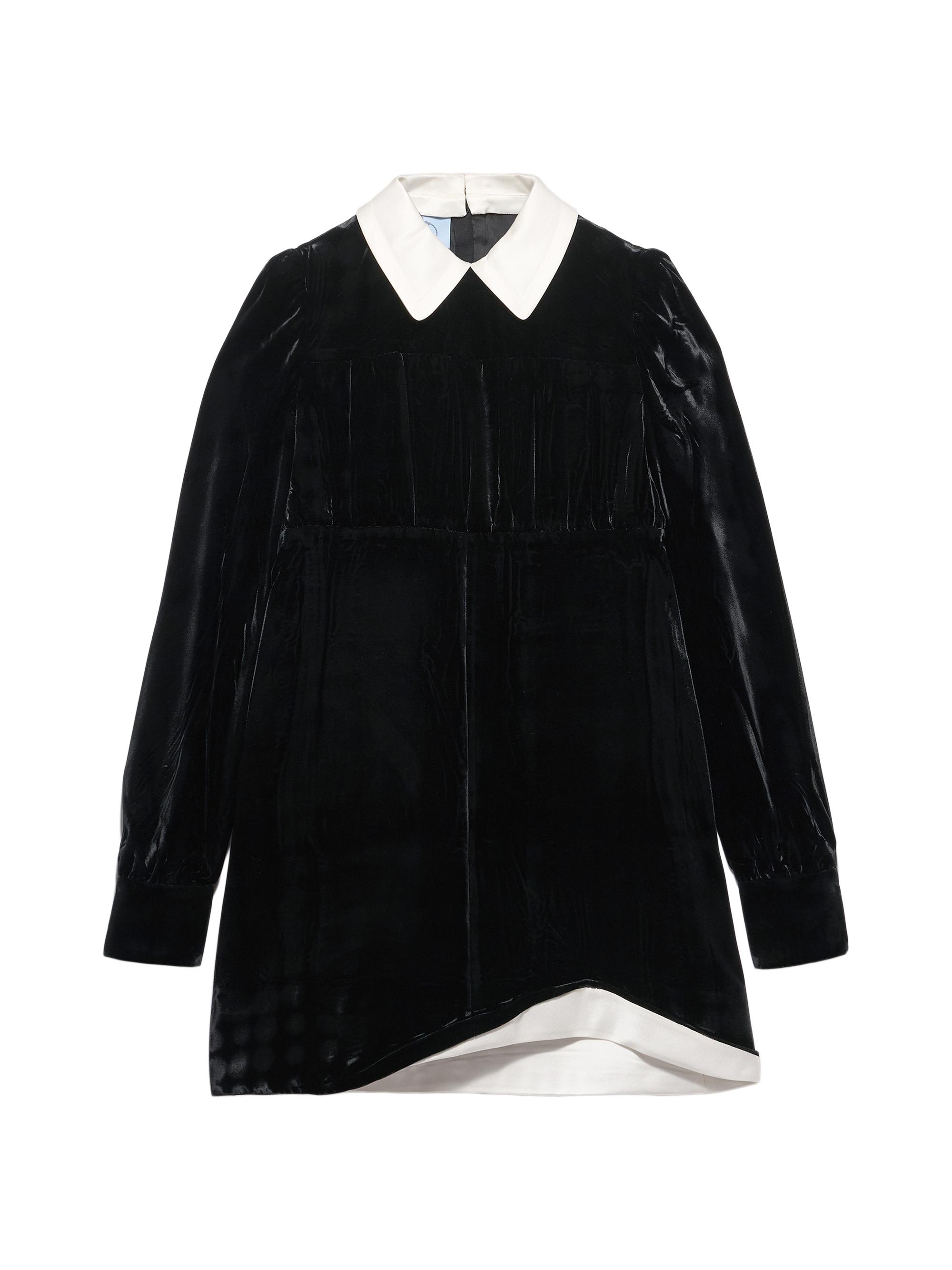 Prada Women's Velvet Mini-dress - Black