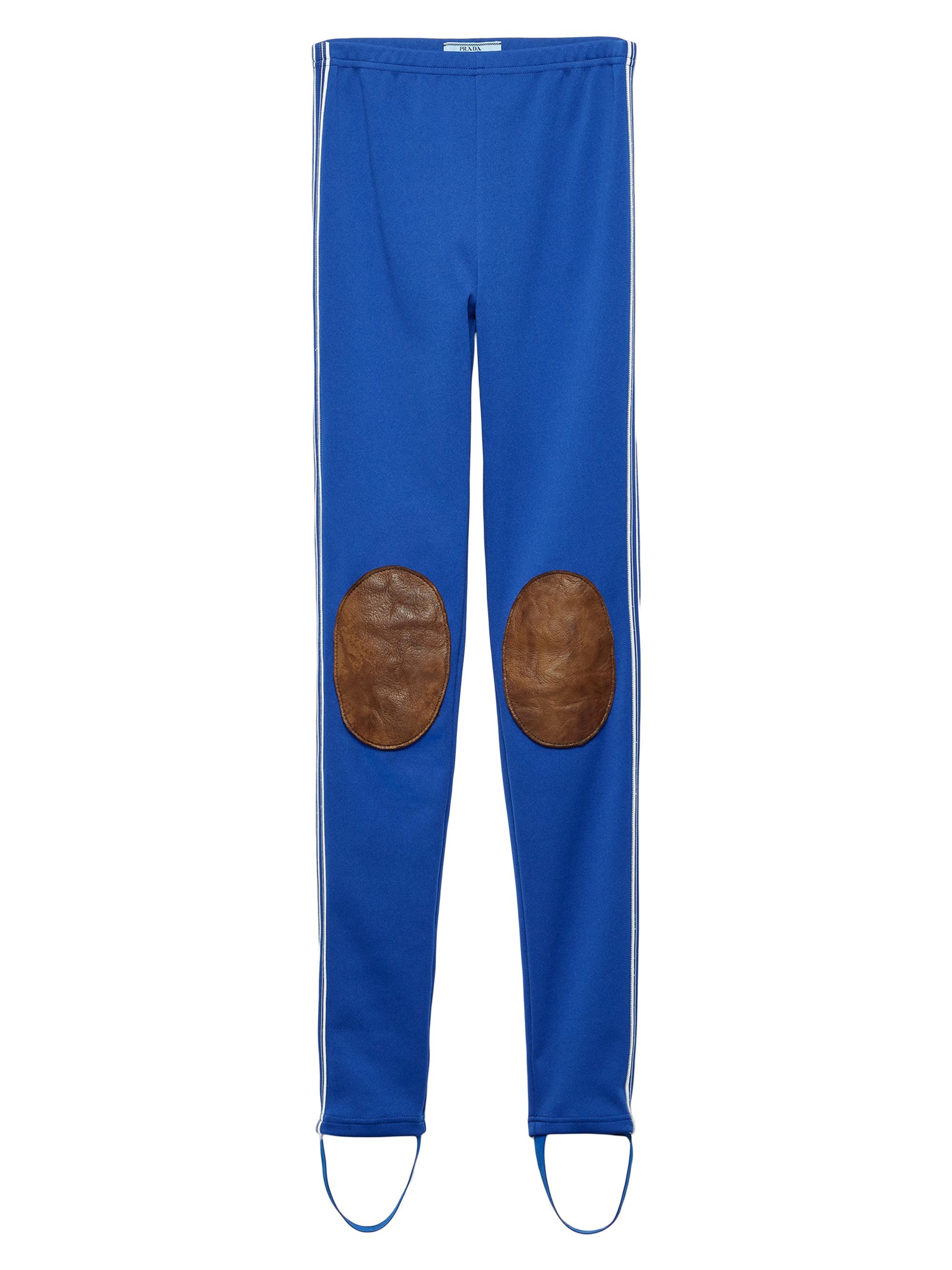 Prada Women's Fleece Leggings - Blue