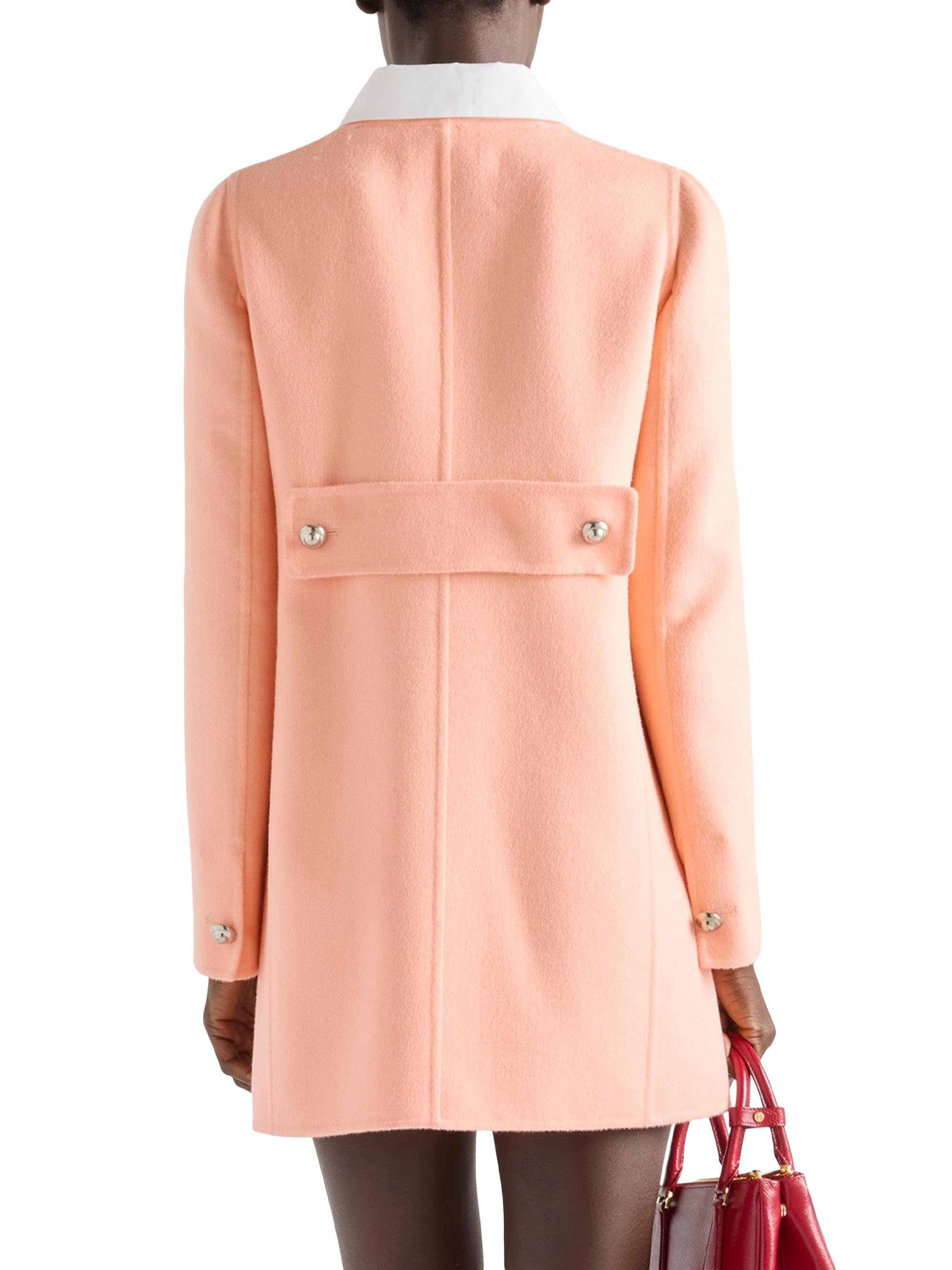 Prada Double-Breasted Lightweight Cashmere Peacoat | Saks Fifth Avenue