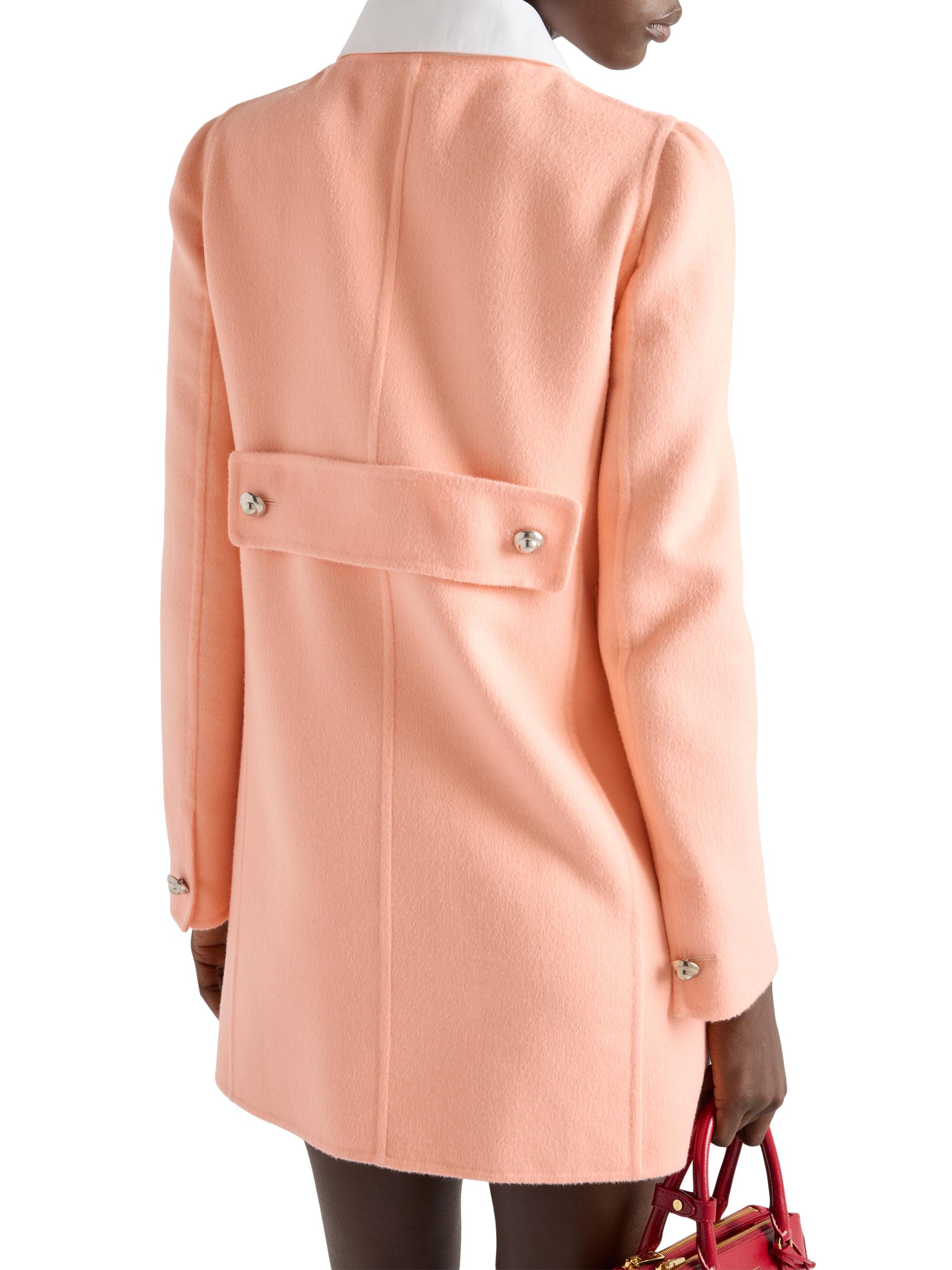 Prada Double-Breasted Lightweight Cashmere Peacoat | Saks Fifth Avenue