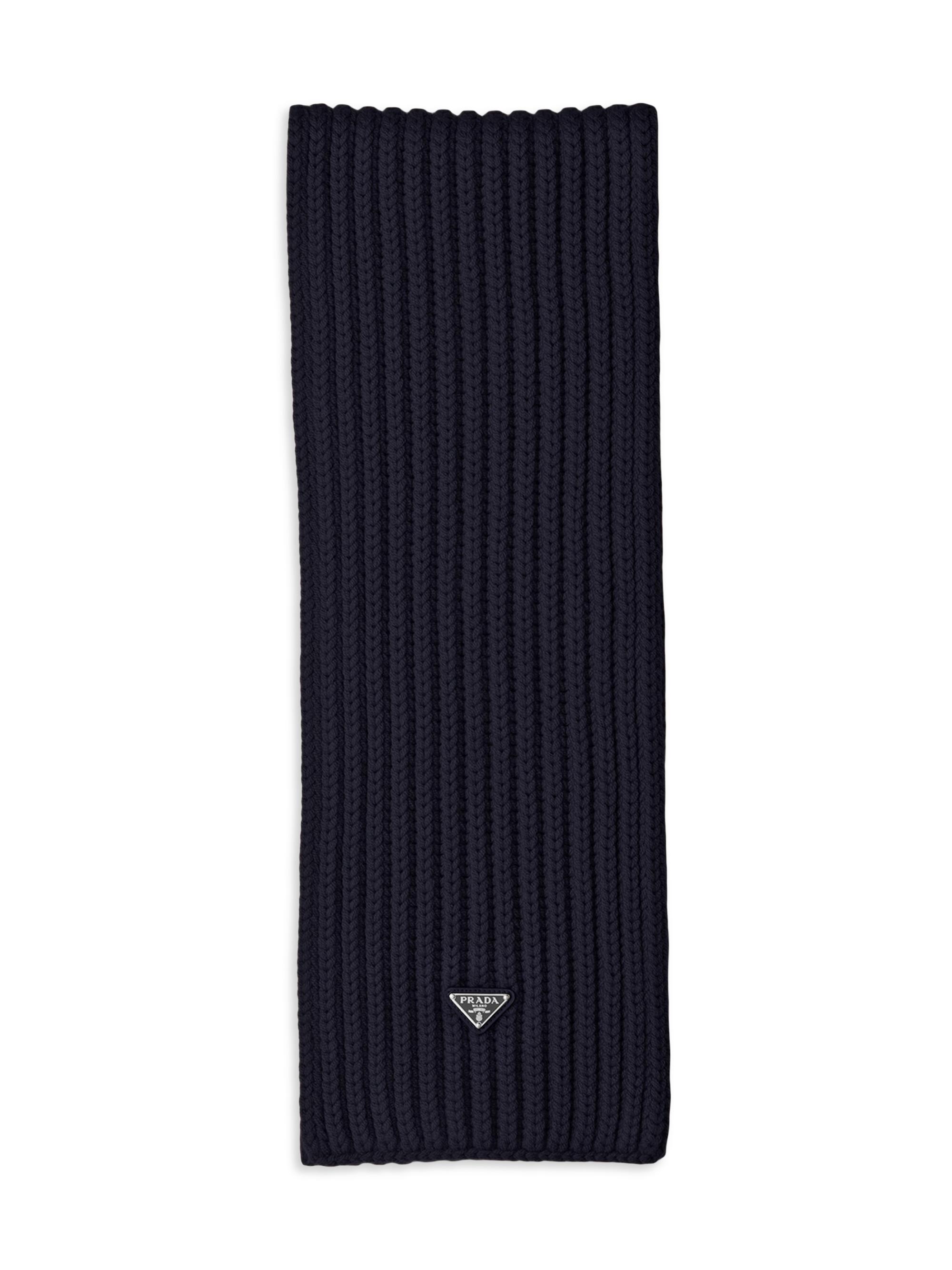 Prada Women's Wool Scarf - Blue