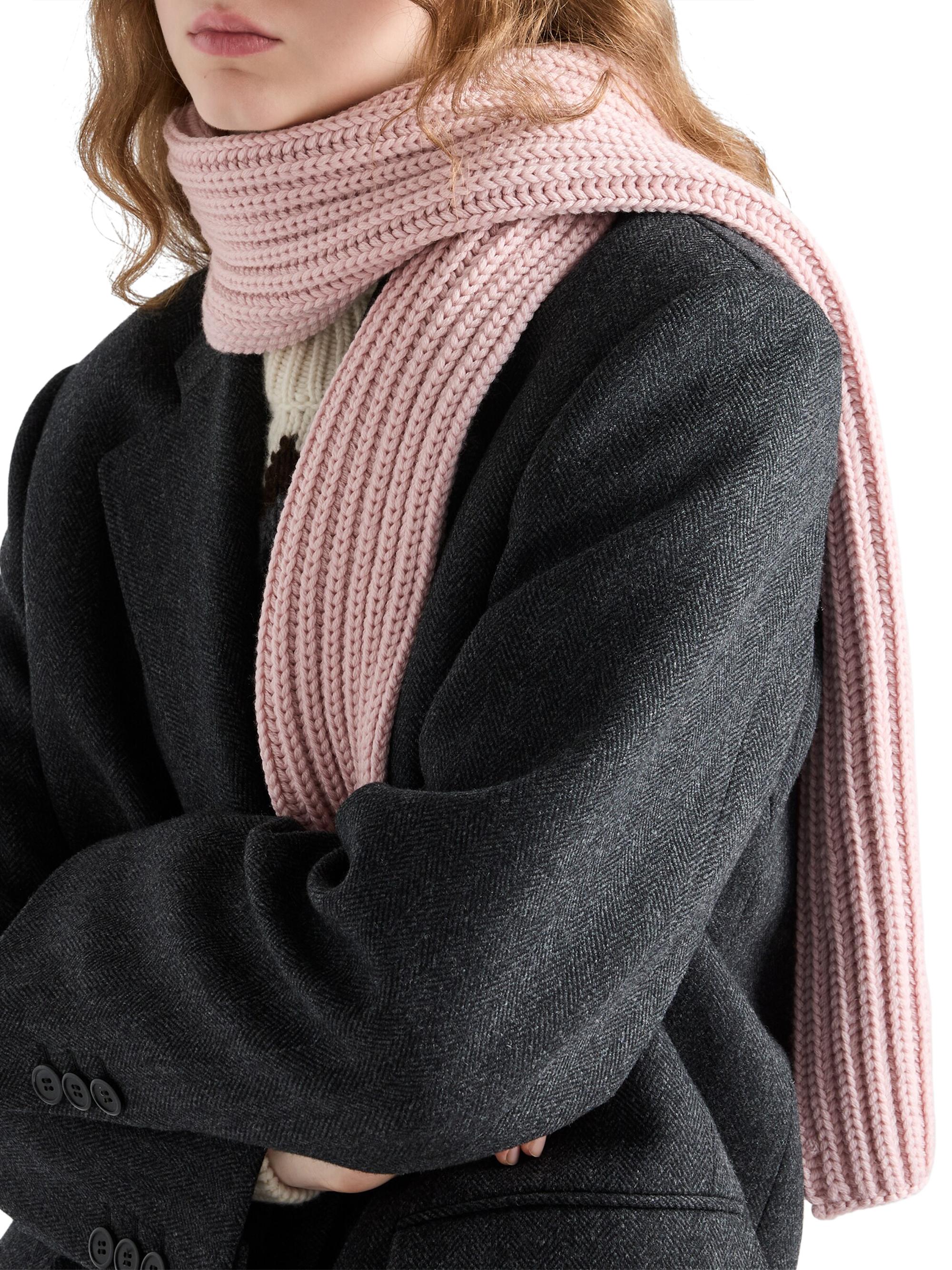 Prada Women's Wool Scarf - Pink | Thumbnail 5