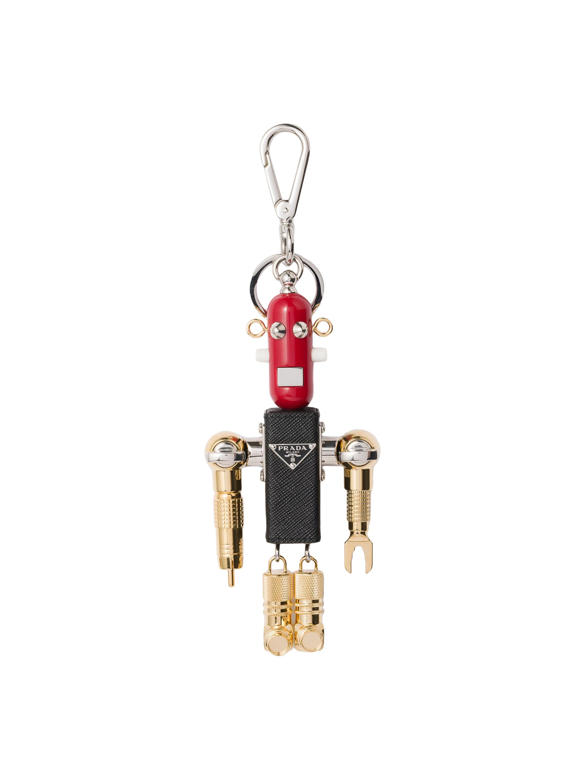 Prada Robot Metal Key Ring Charm | Saks Fifth Avenue