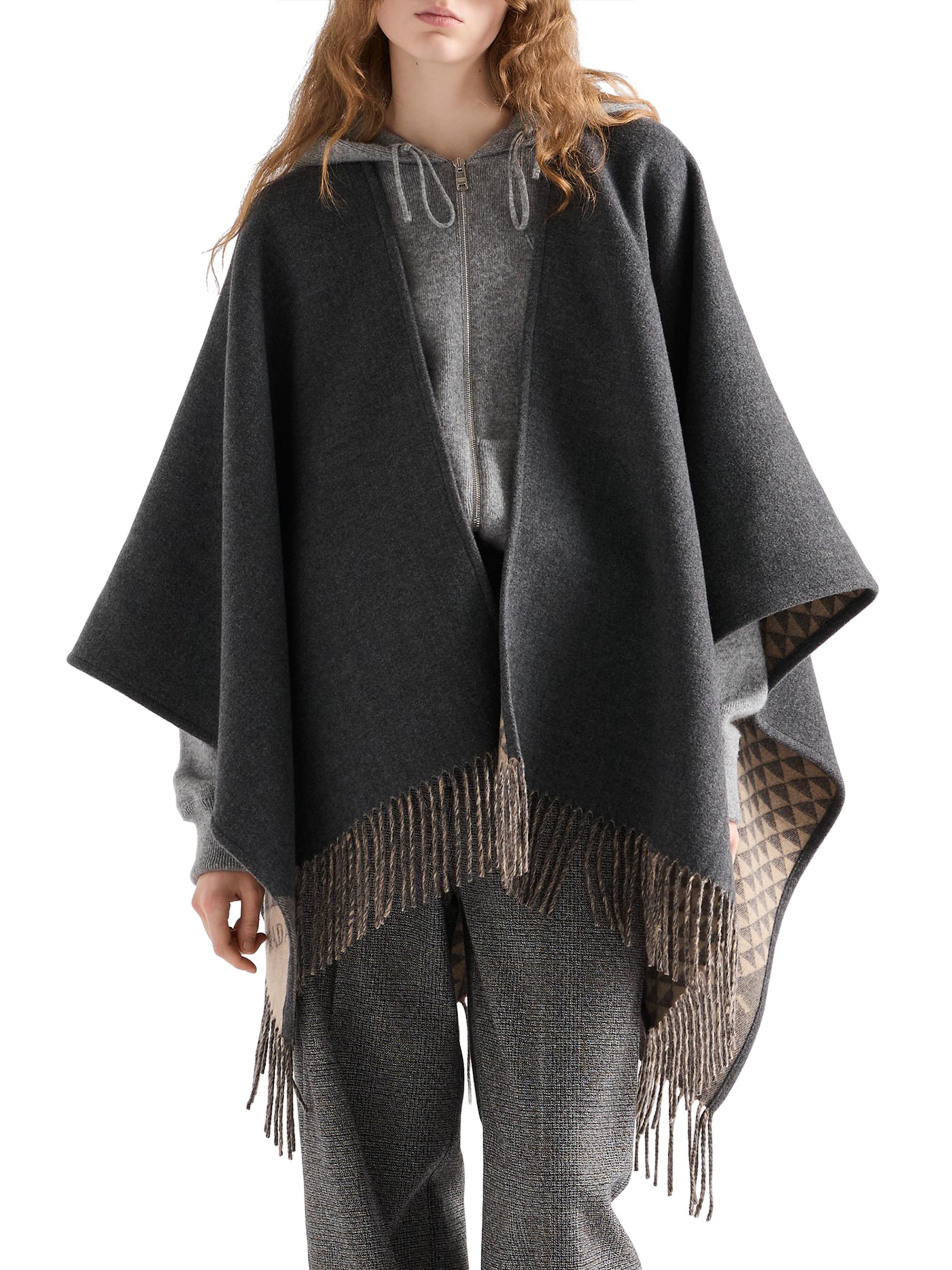 Prada Reversible Wool and Cashmere Poncho | Saks Fifth Avenue