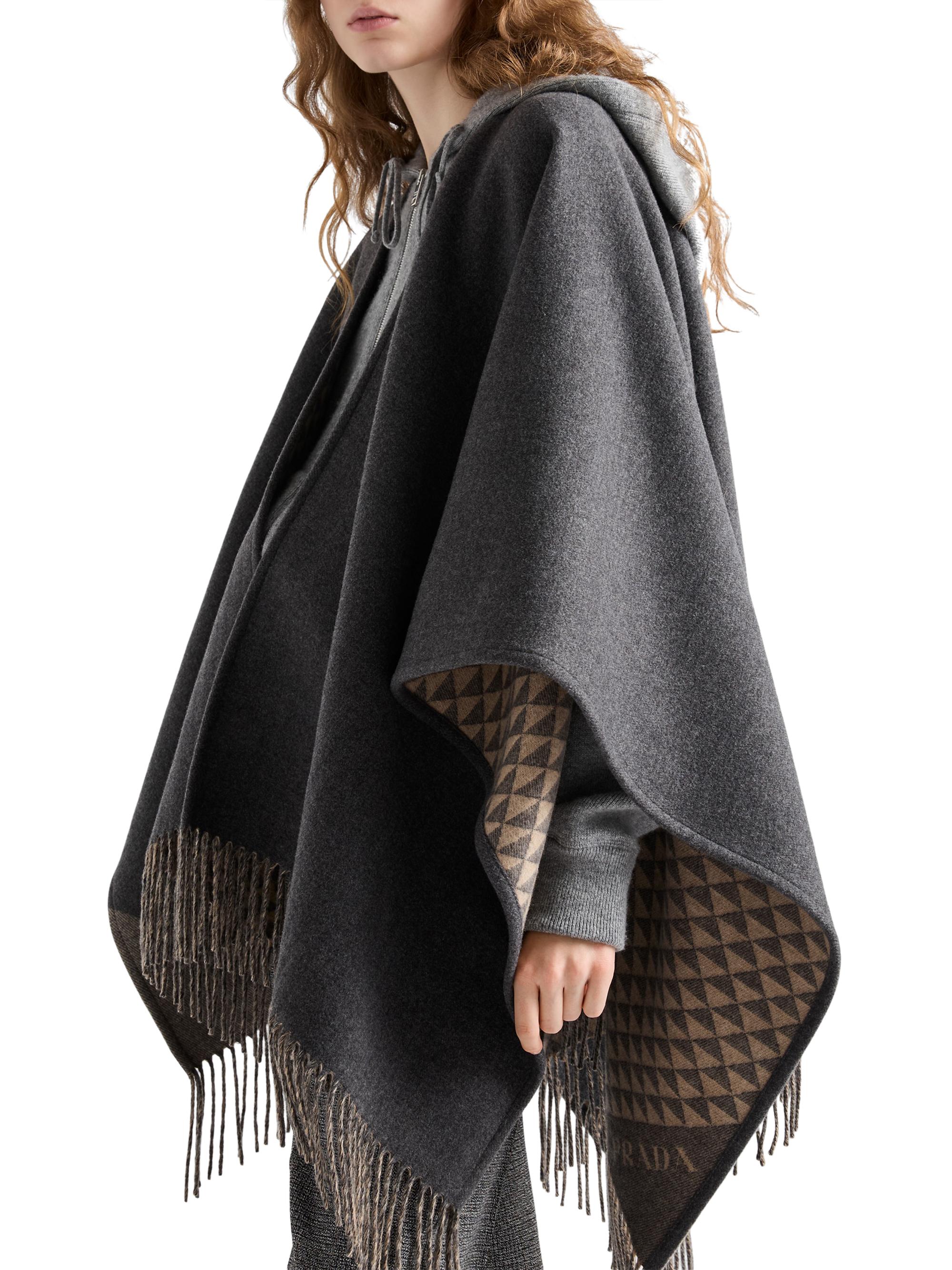 Prada Reversible Wool and Cashmere Poncho | Saks Fifth Avenue