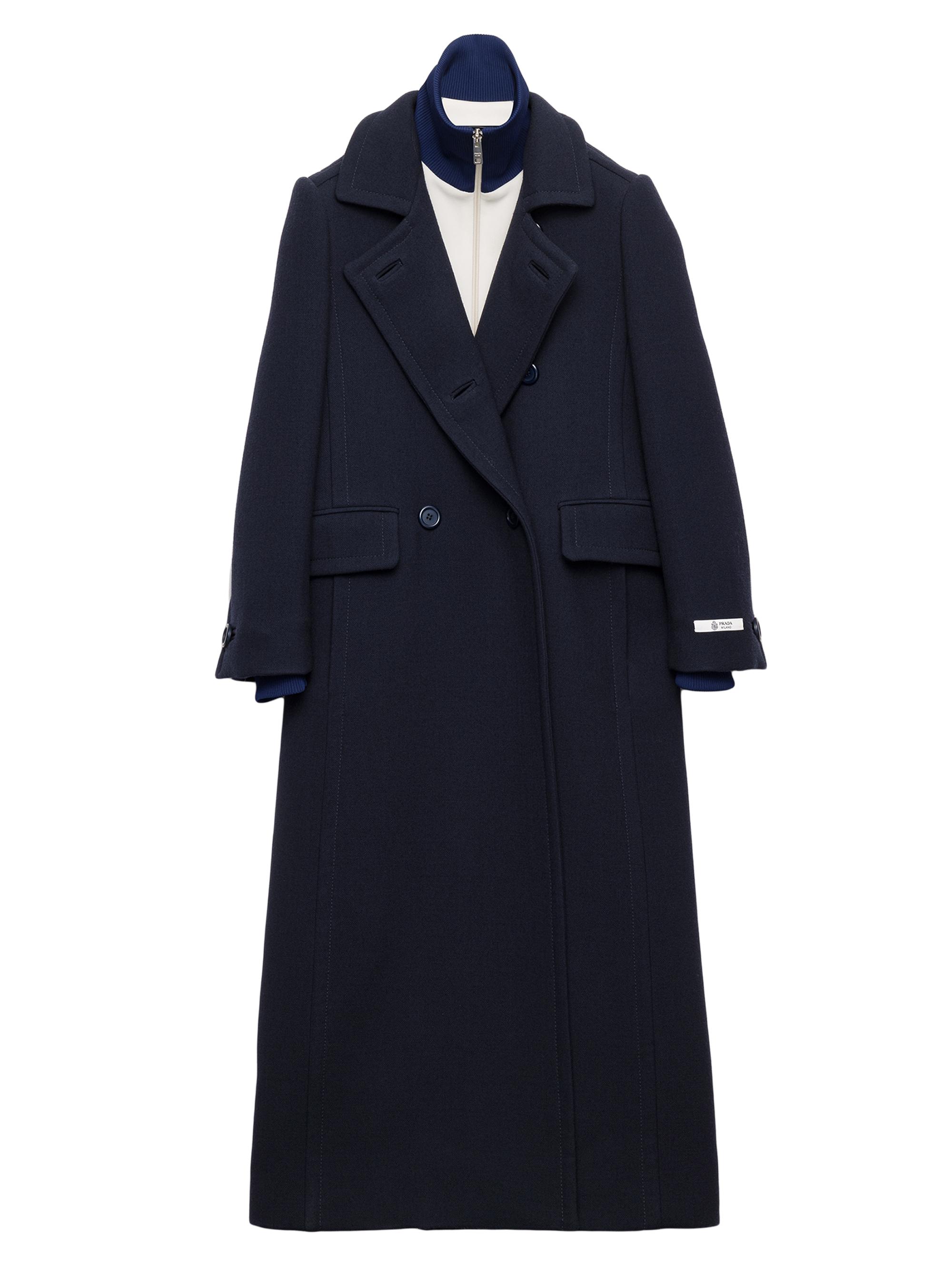 Prada Single-Breasted Double Cashwool Coat | Saks Fifth Avenue