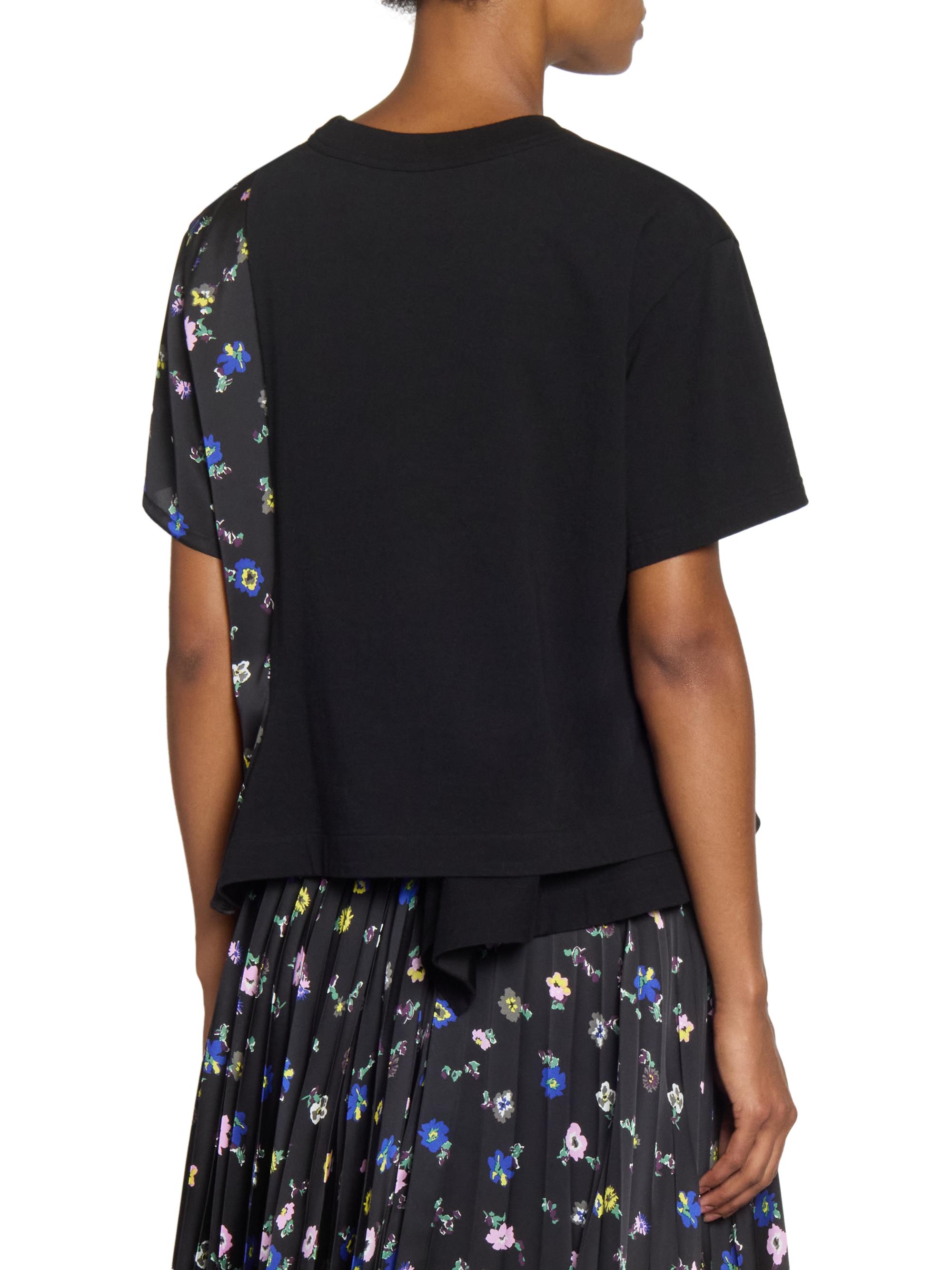 Sacai Floral Mixed-Media T-Shirt | Saks Fifth Avenue