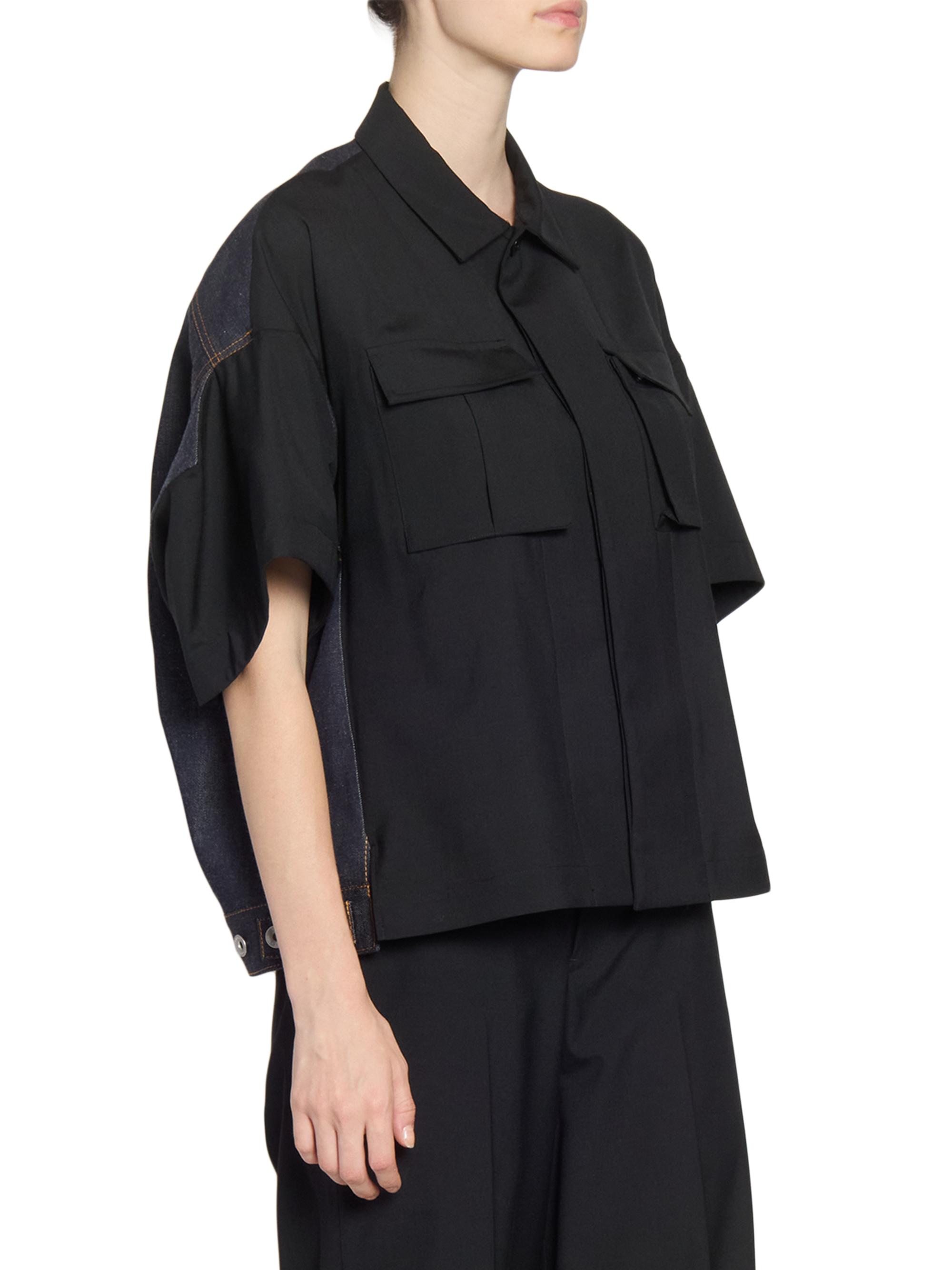sacai Suiting & Denim Shirt | Saks Fifth Avenue