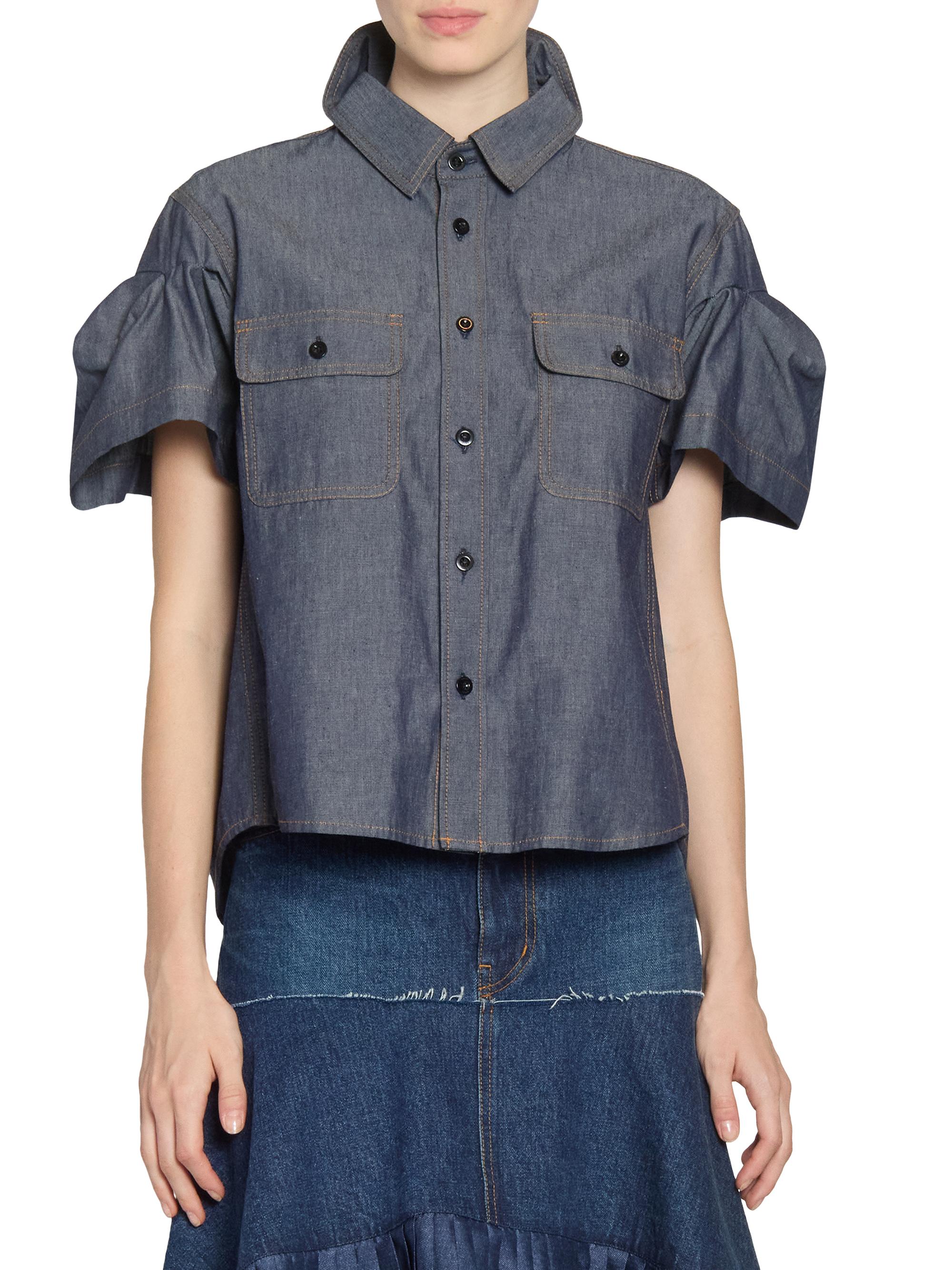 Sacai Lightweight Denim Shirt | Saks Fifth Avenue