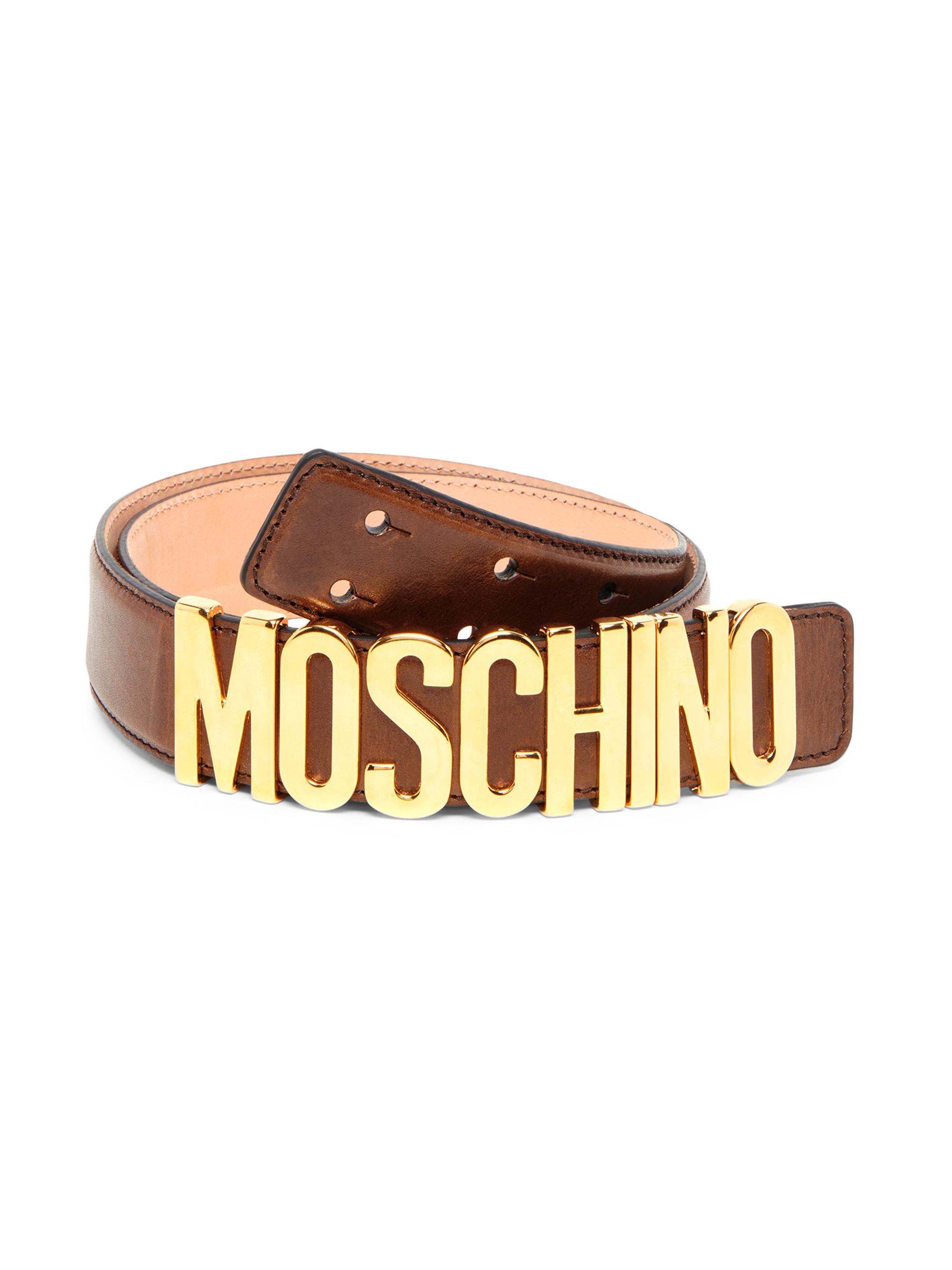 Moschino Logo Leather Belt | Saks Fifth Avenue