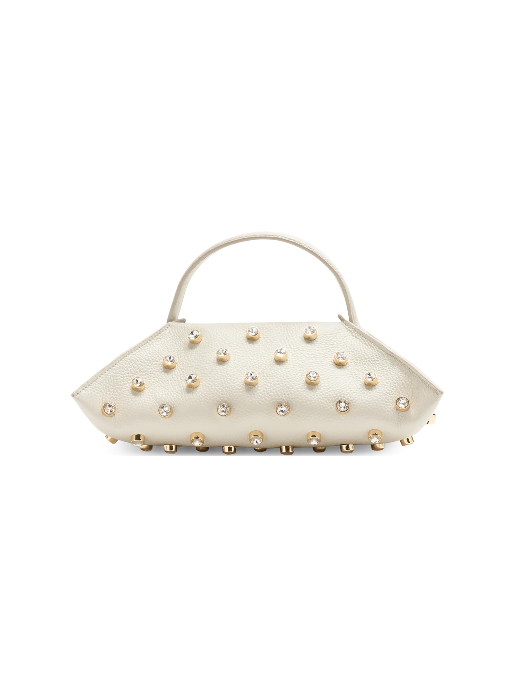 Altuzarra Women's Crystal-Embellished Origami Leather Baguette -  Crystal