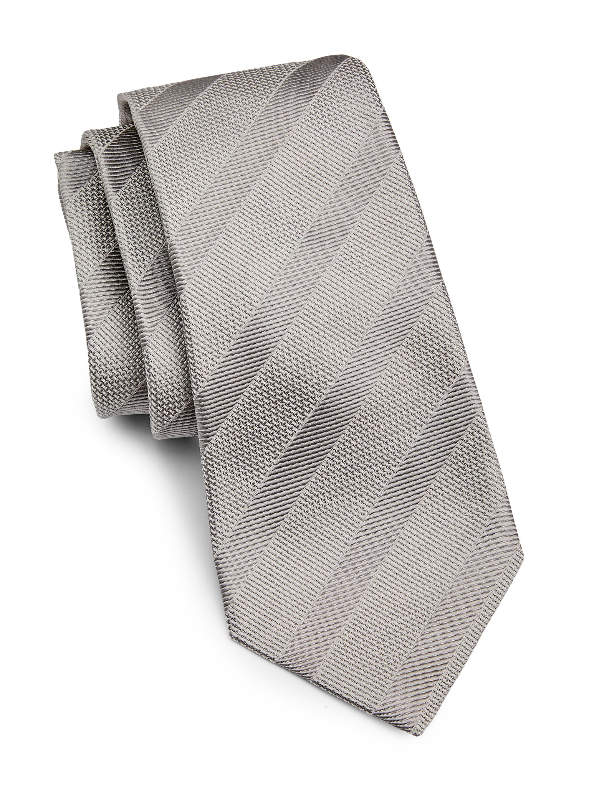 Kiton Men's Striped Silk Tie - Brown