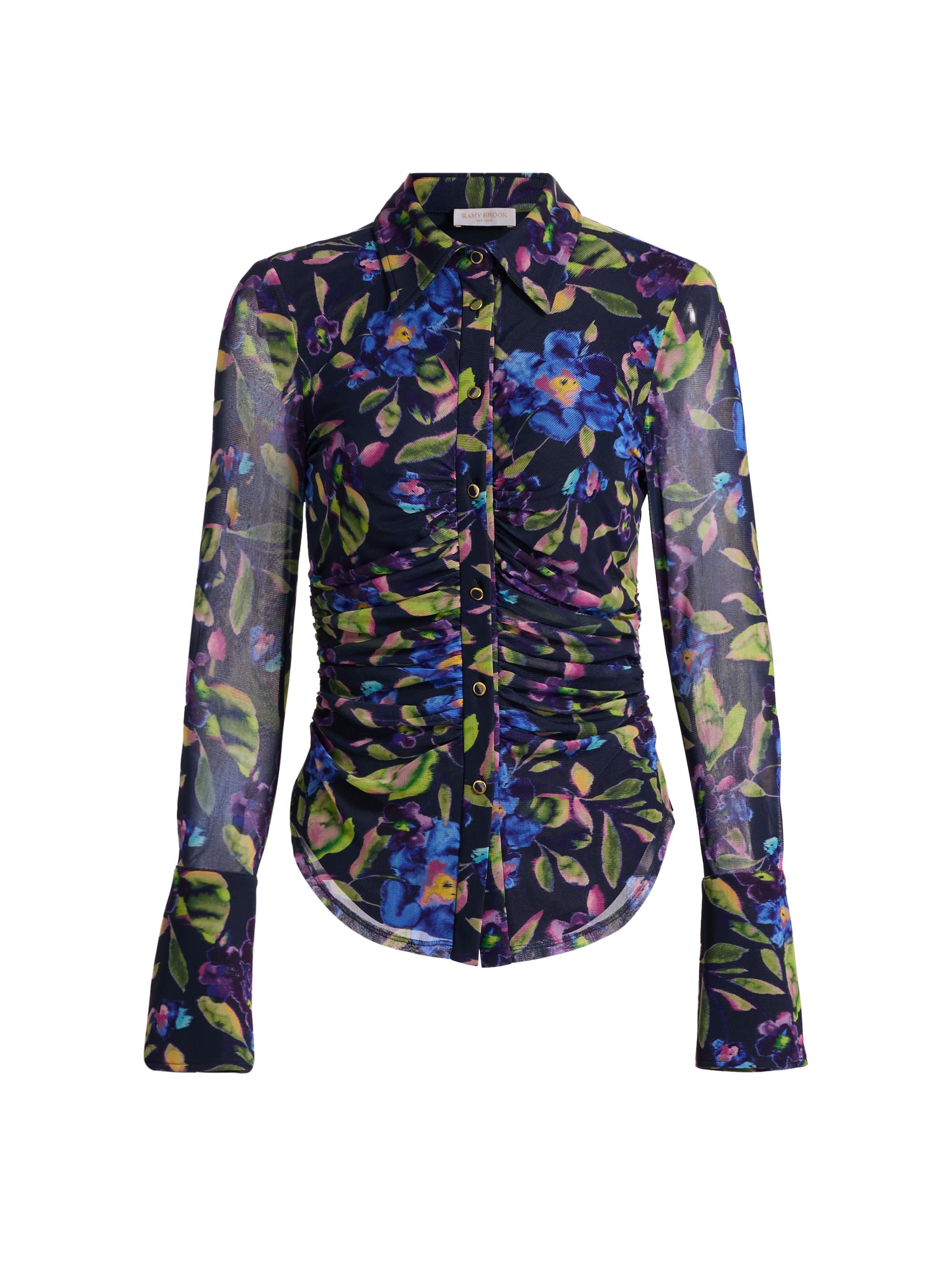 【CITYSHOP】25AW 25051042899040 ACETATE V-NOTCH BLOUSE アセテートVノッチブラウス長袖ブラウス CITYSHOP】25AW 25051042899040 ACETATE V-NOTCH BLOUSE アセテートV