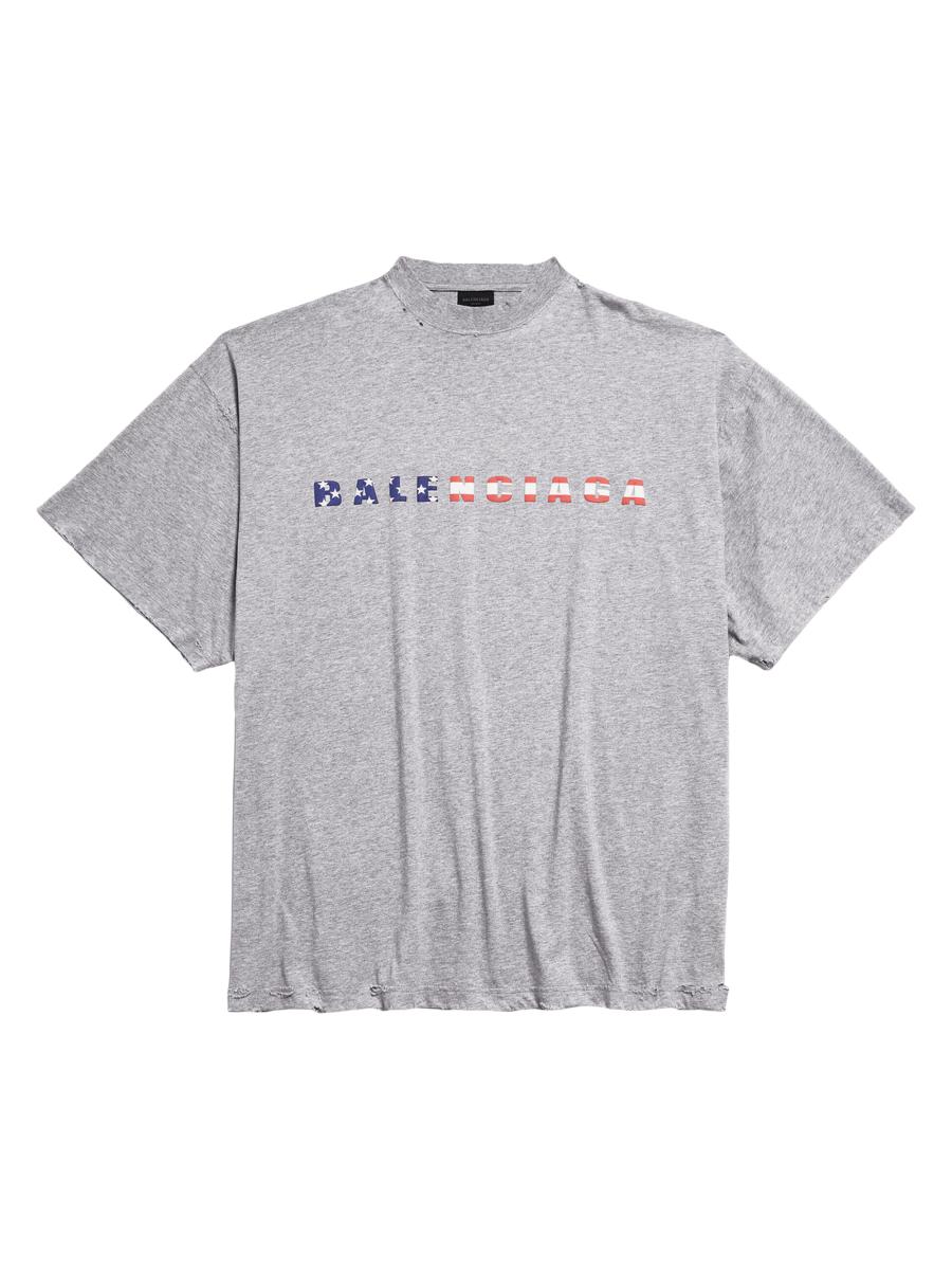 トップス Balenciaga Women's Balenciaga Back Cropped T-shirt in Black/white | Balenciaga US