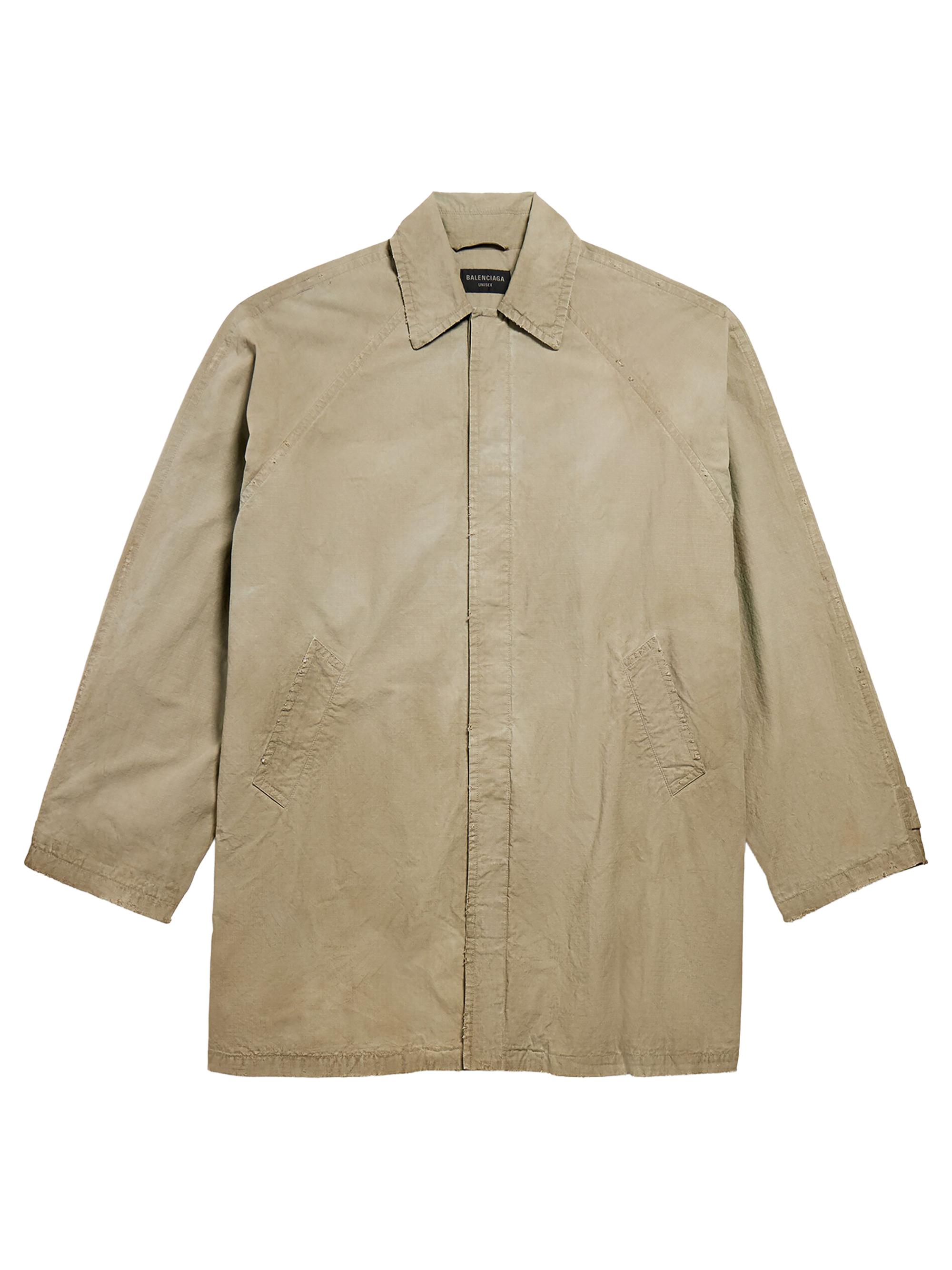 Balenciaga Men's Cargo Carcoat - Dark Beige