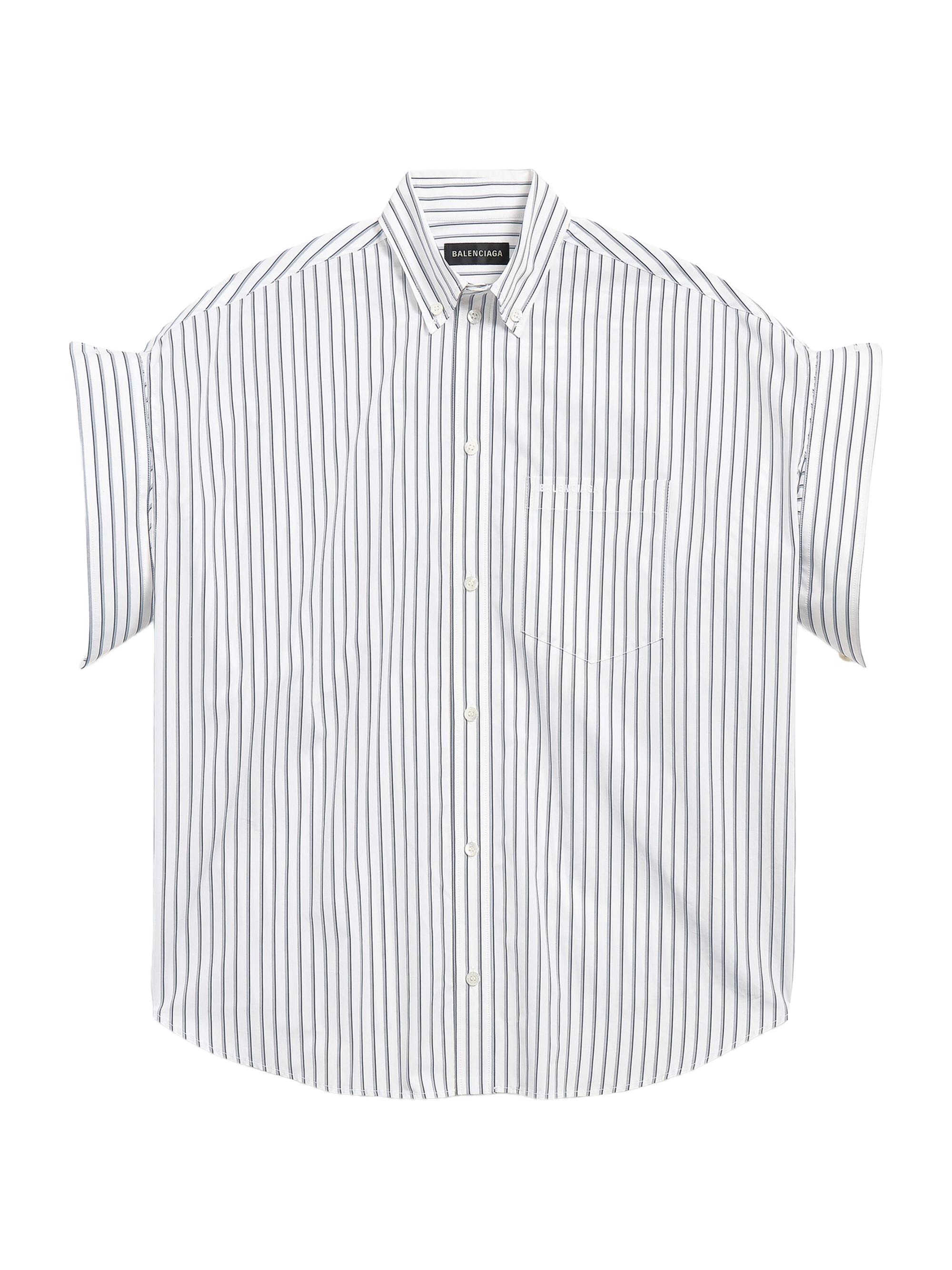 Balenciaga Women's Tucked Sleeve Shirt - White