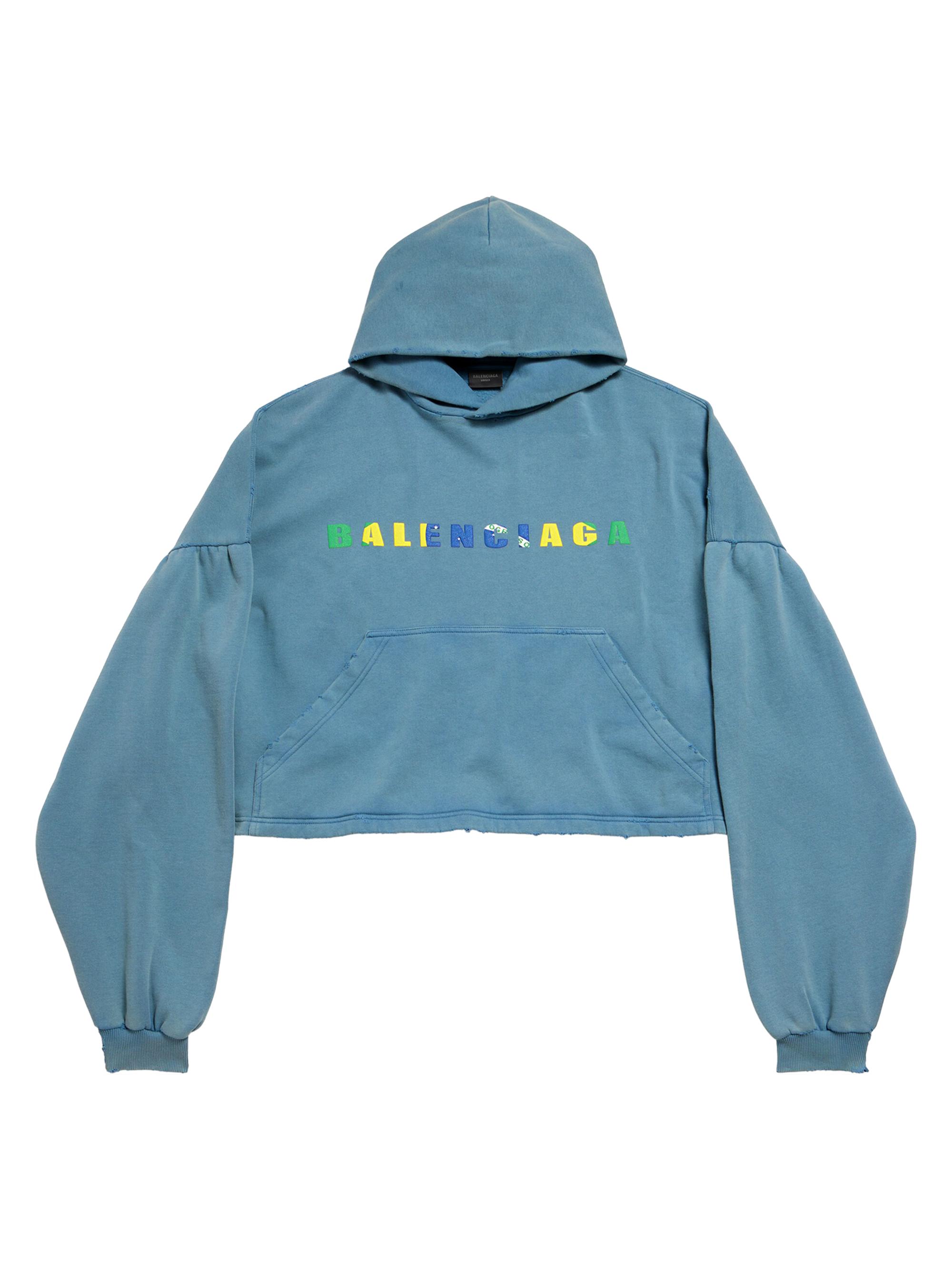 Balenciaga Diy Imprint Cropped Hoodie | Saks Fifth Avenue