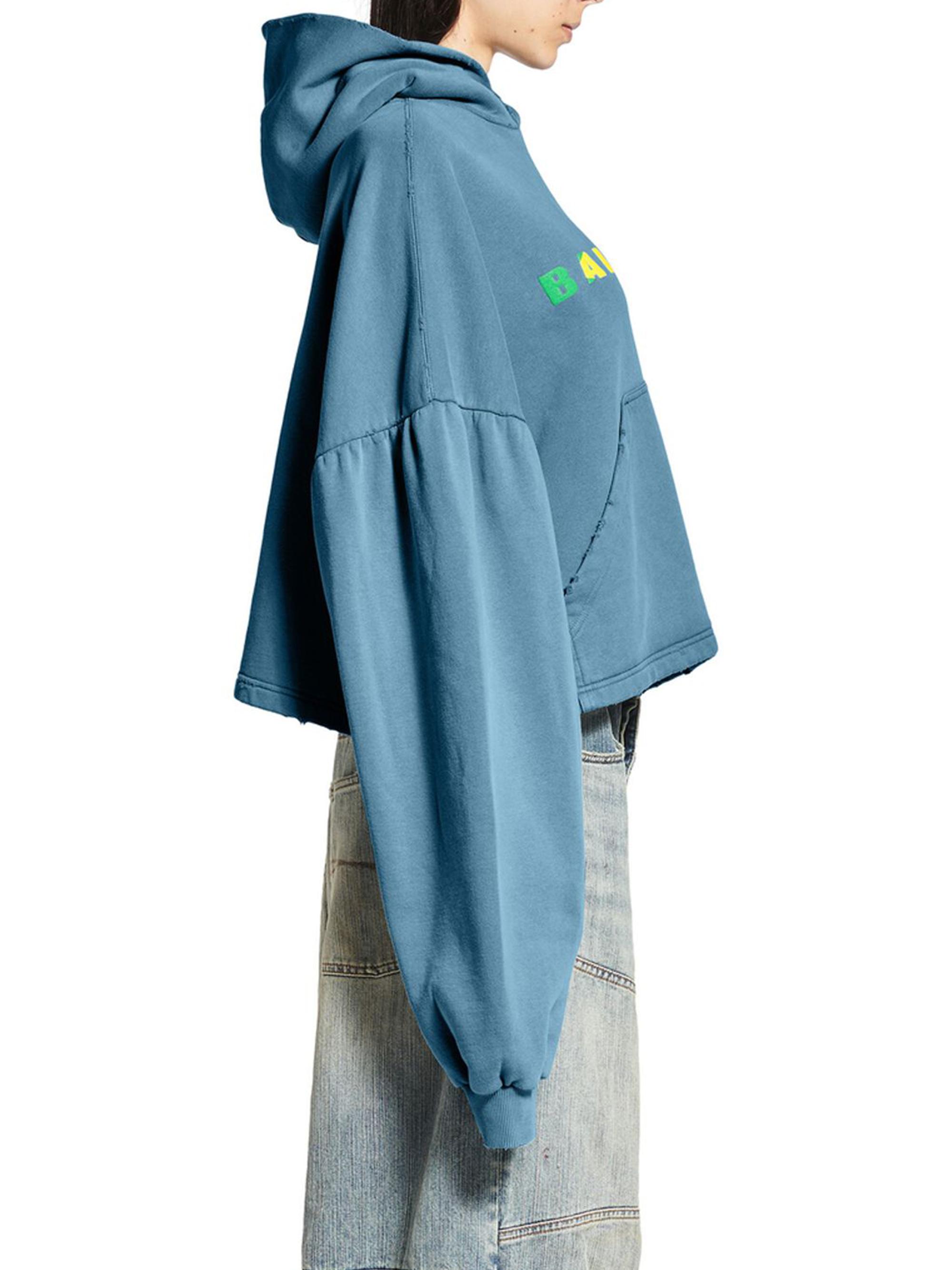 Balenciaga International Cropped Hoodie | Saks Fifth Avenue