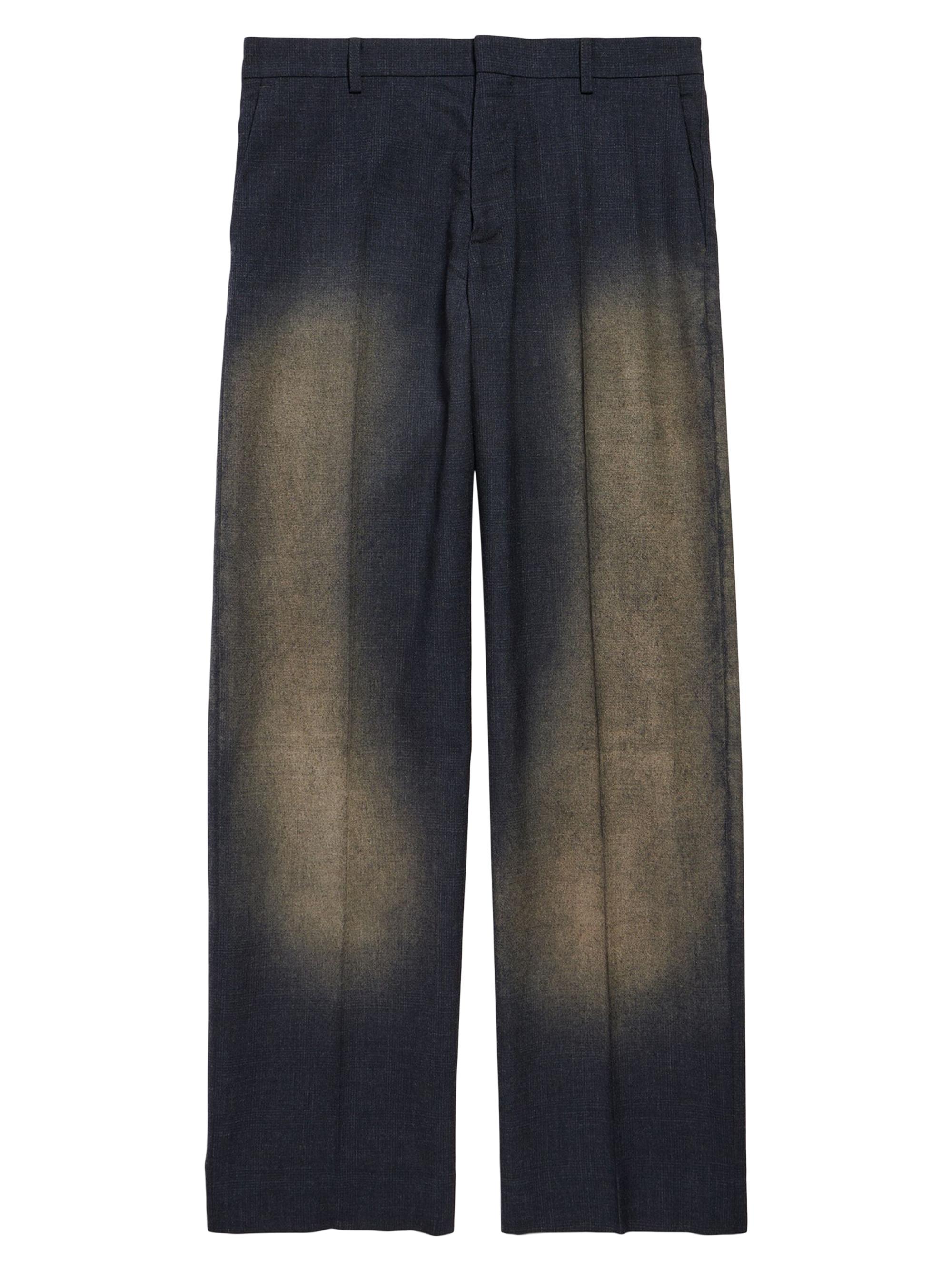 Balenciaga Men's Faded Tailored Pants - Anthracite