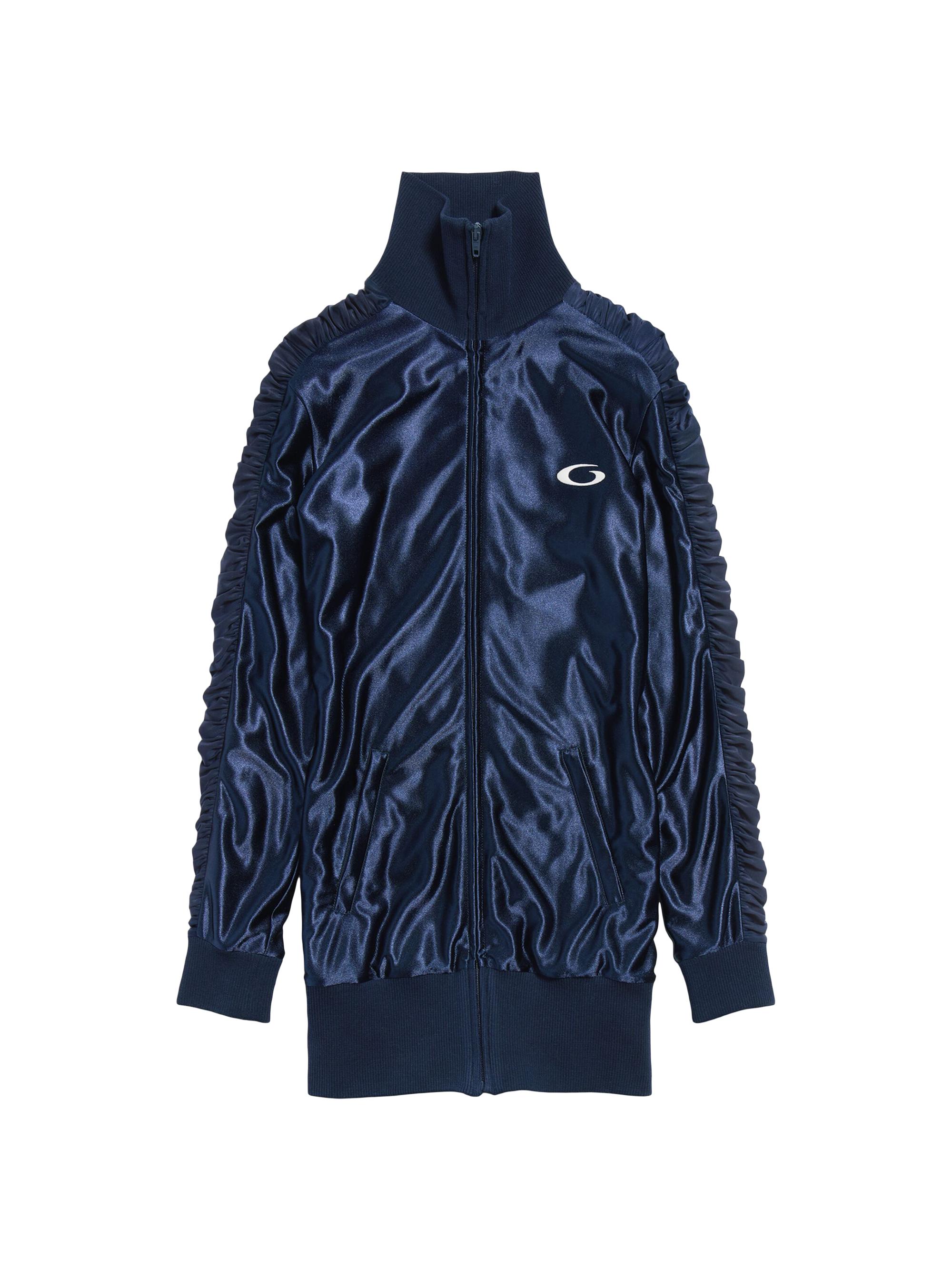 Balenciaga Women's Fitted Tracksuit Dress - Dark Navy