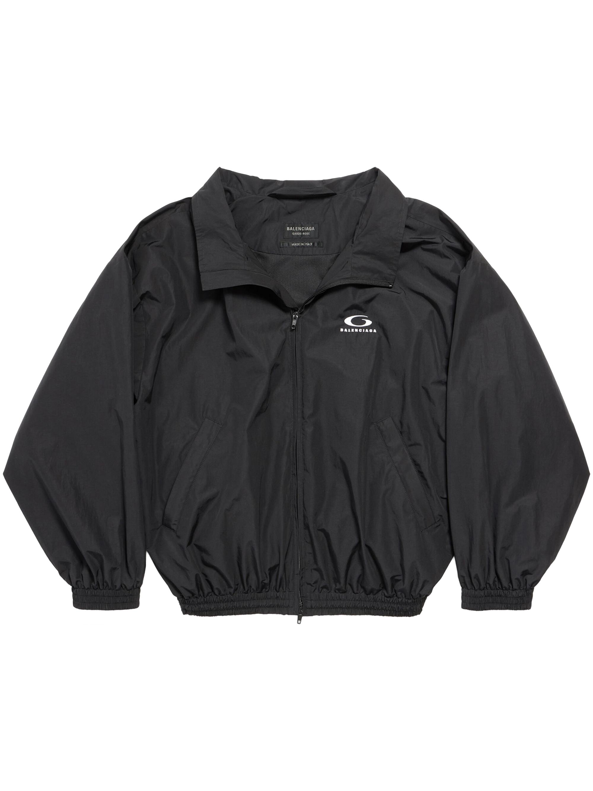 Balenciaga Women's Loop Sports Icon Off Shoulder Jacket - Black