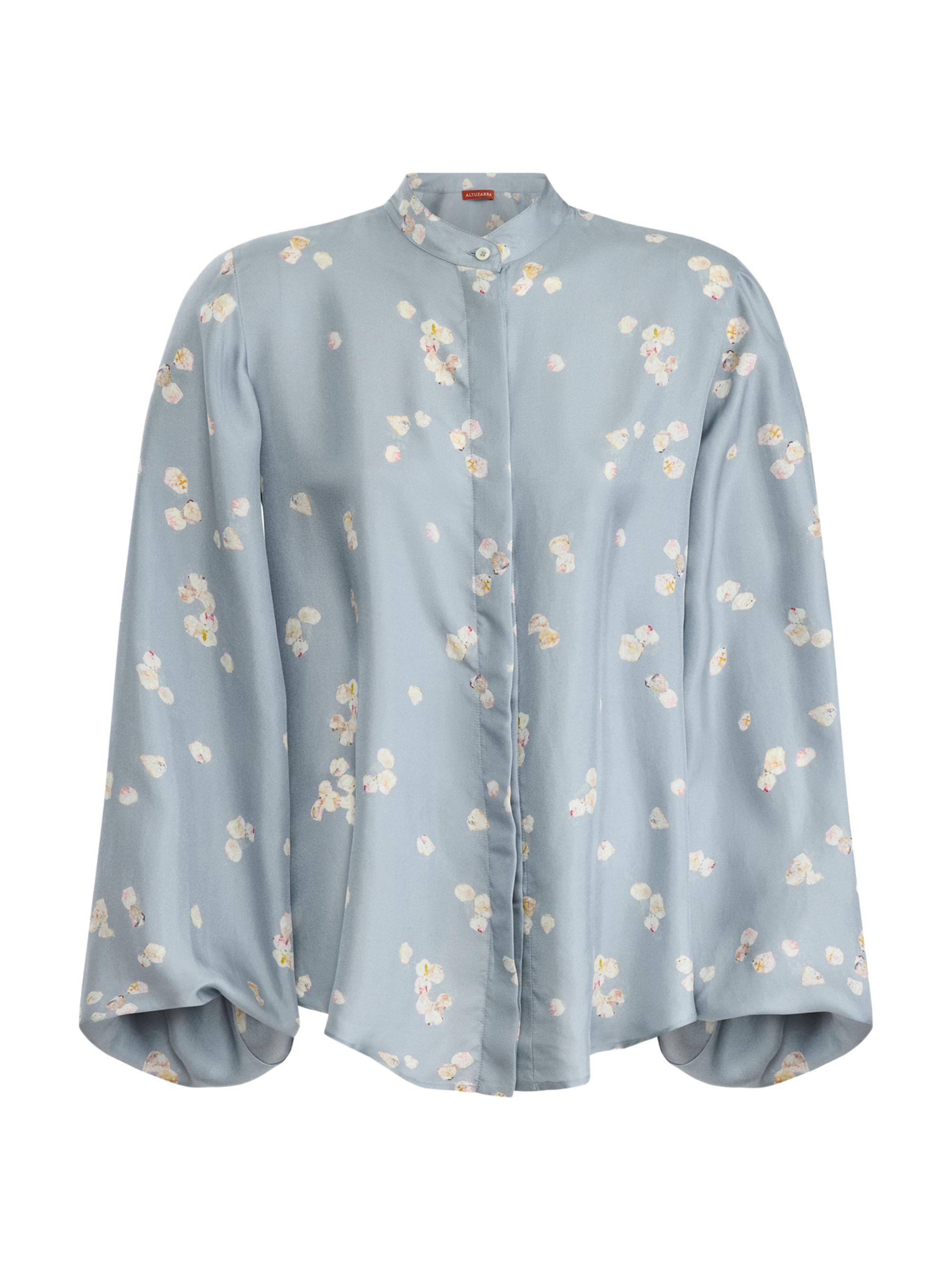 Altuzarra Women's Magee Floral-Print Top - Storm Allover Petals