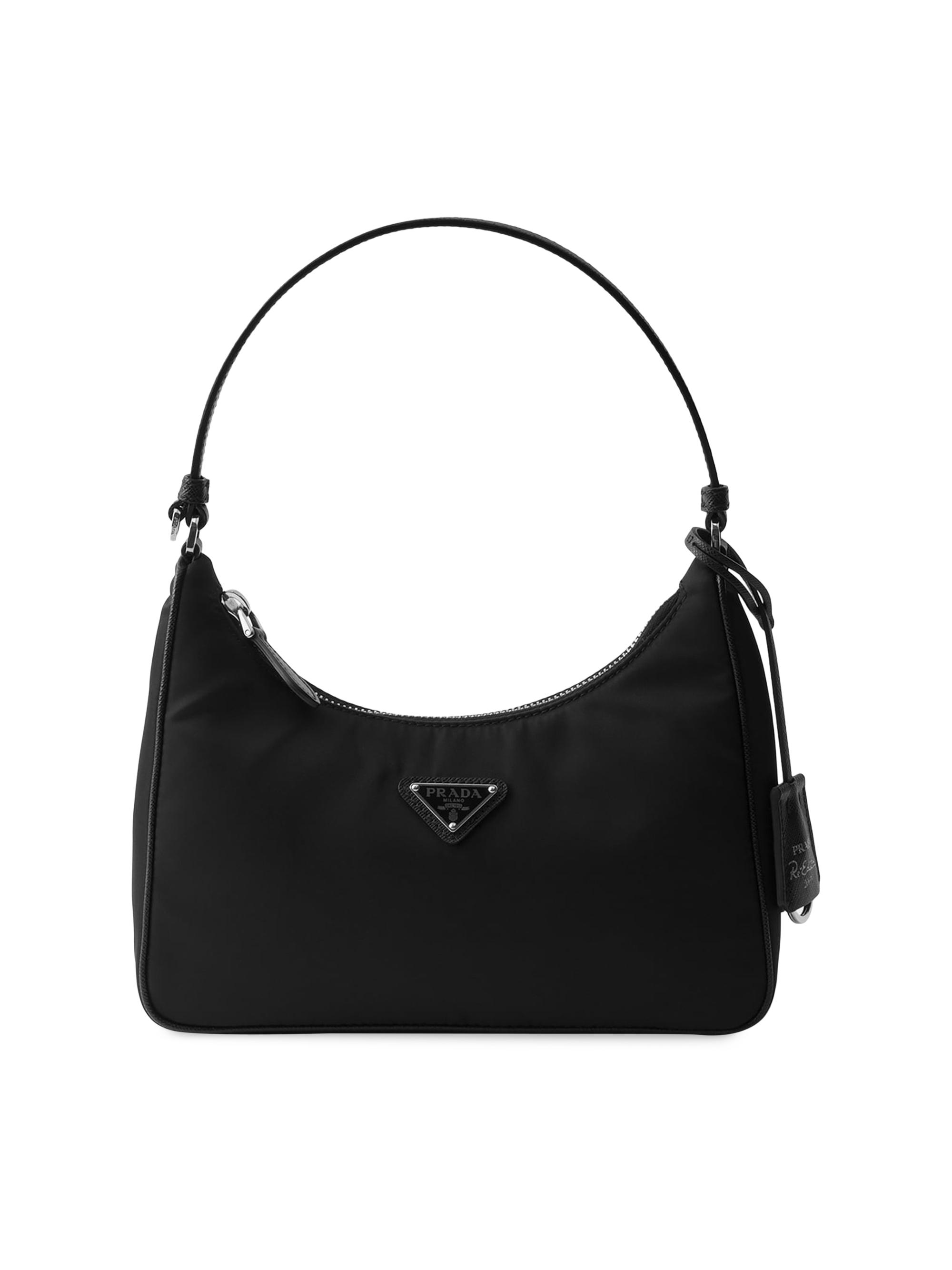 Prada Women's Re-Edition 2005 Re-Nylon and Saffiano Mini Shoulder Bag - Black Silver