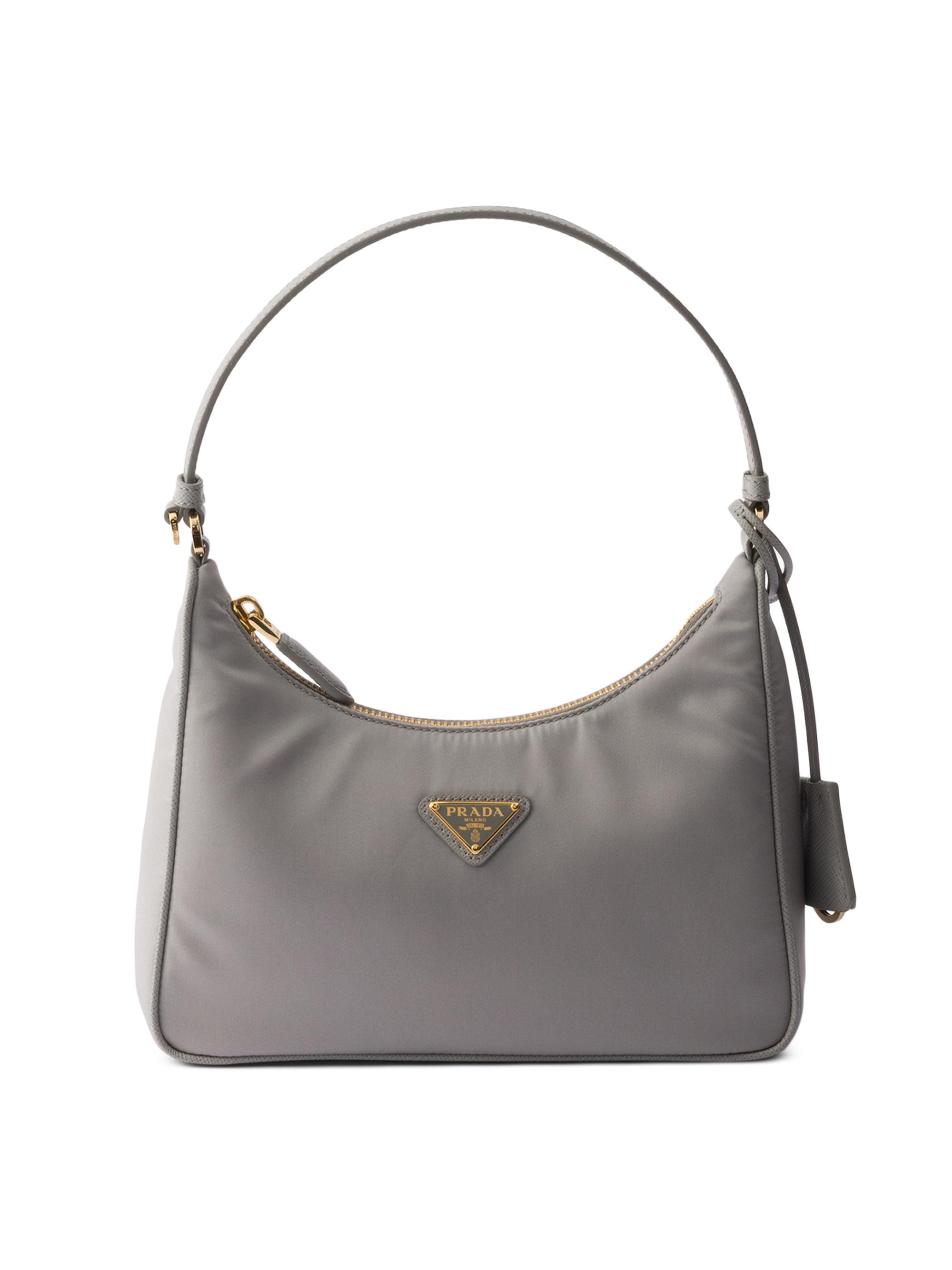 Prada Women's Re-Edition 2005 Re-Nylon and Saffiano Mini Shoulder Bag - Grey